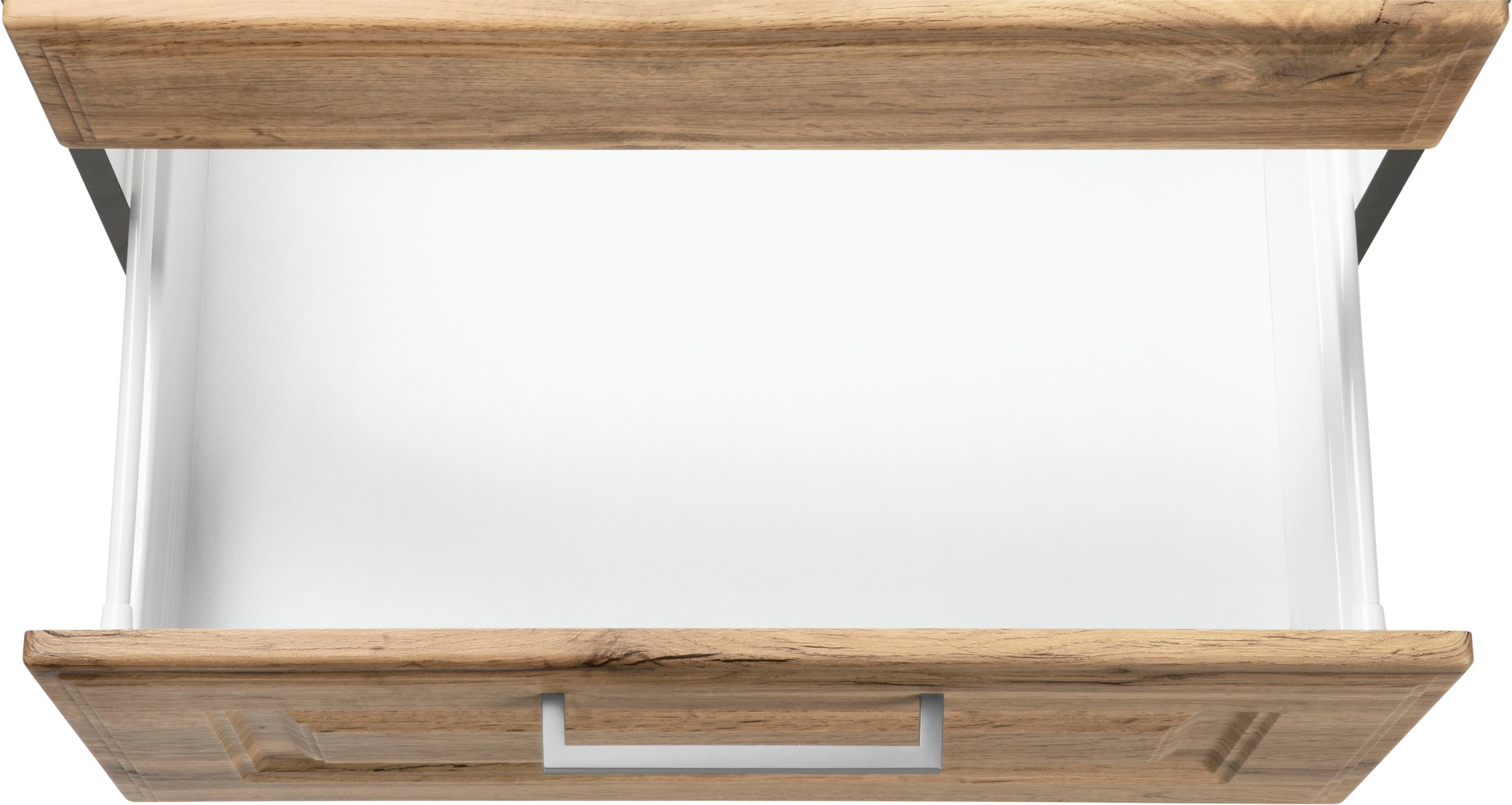 KOCHSTATION Küchenzeile »KS-Stockholm« Breite 270 cm, mit hochwertigen MDF Fronten im Landhaus-Stil