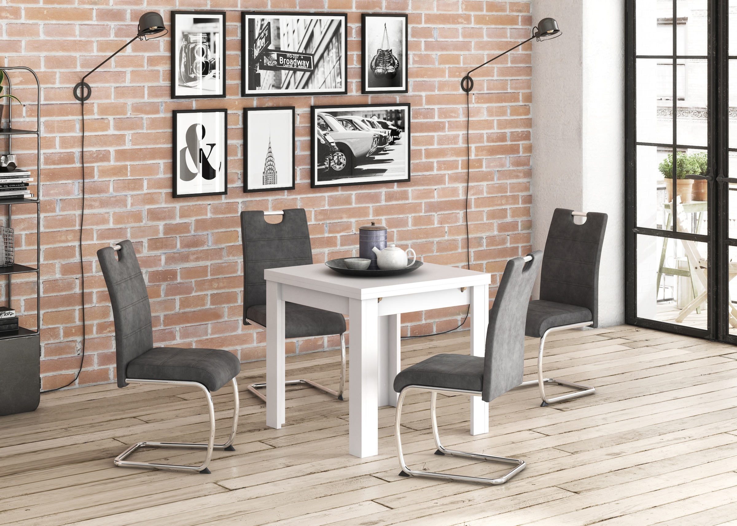 HELA Freischwinger »FLORA«, (Set), 2 St., Microfaser, 1, 2 oder 4 Stück, Freischwinger