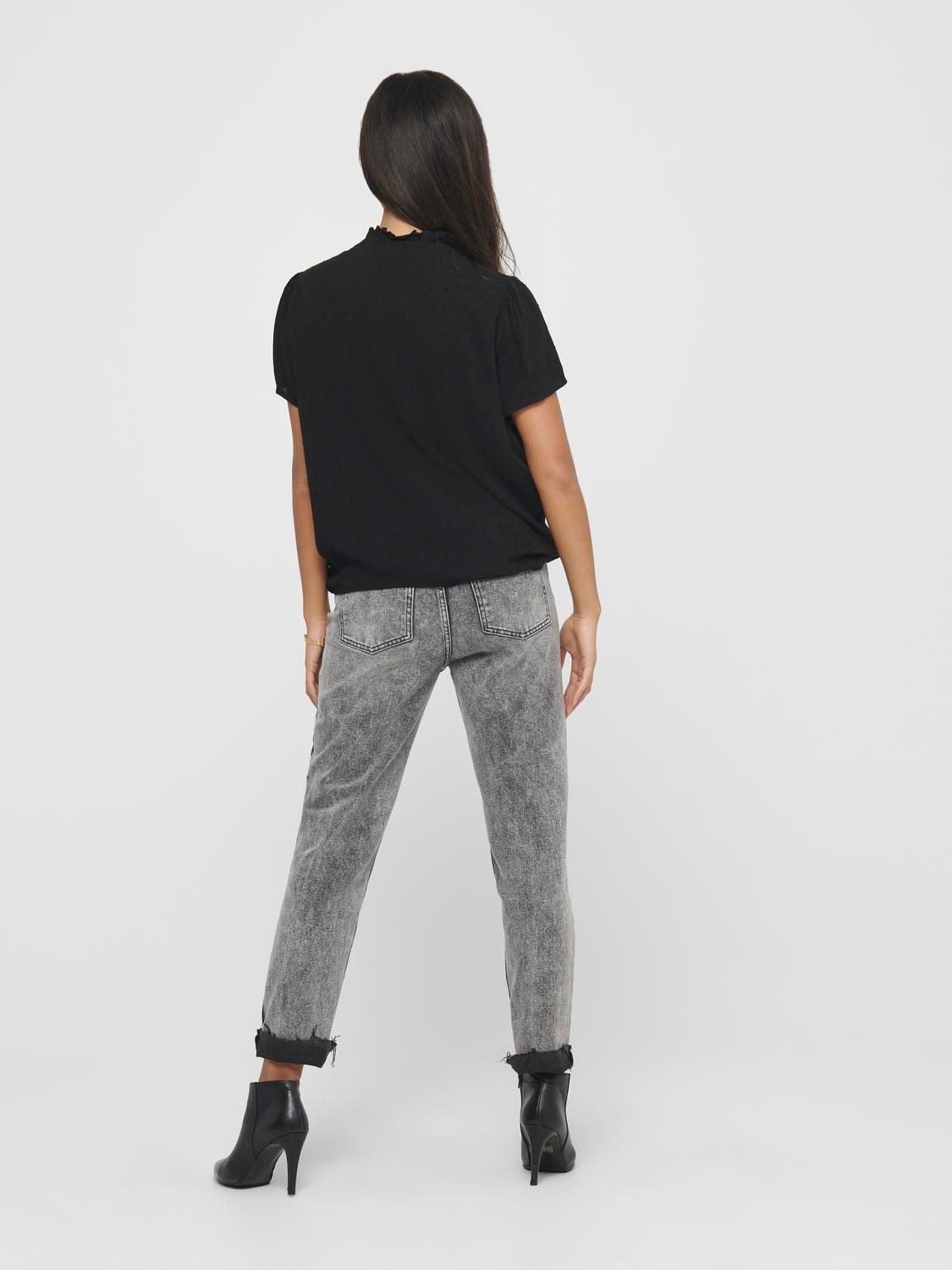 JDY Kurzarmbluse »JDYLIMA LIFE S/S TOP WVN NOOS«