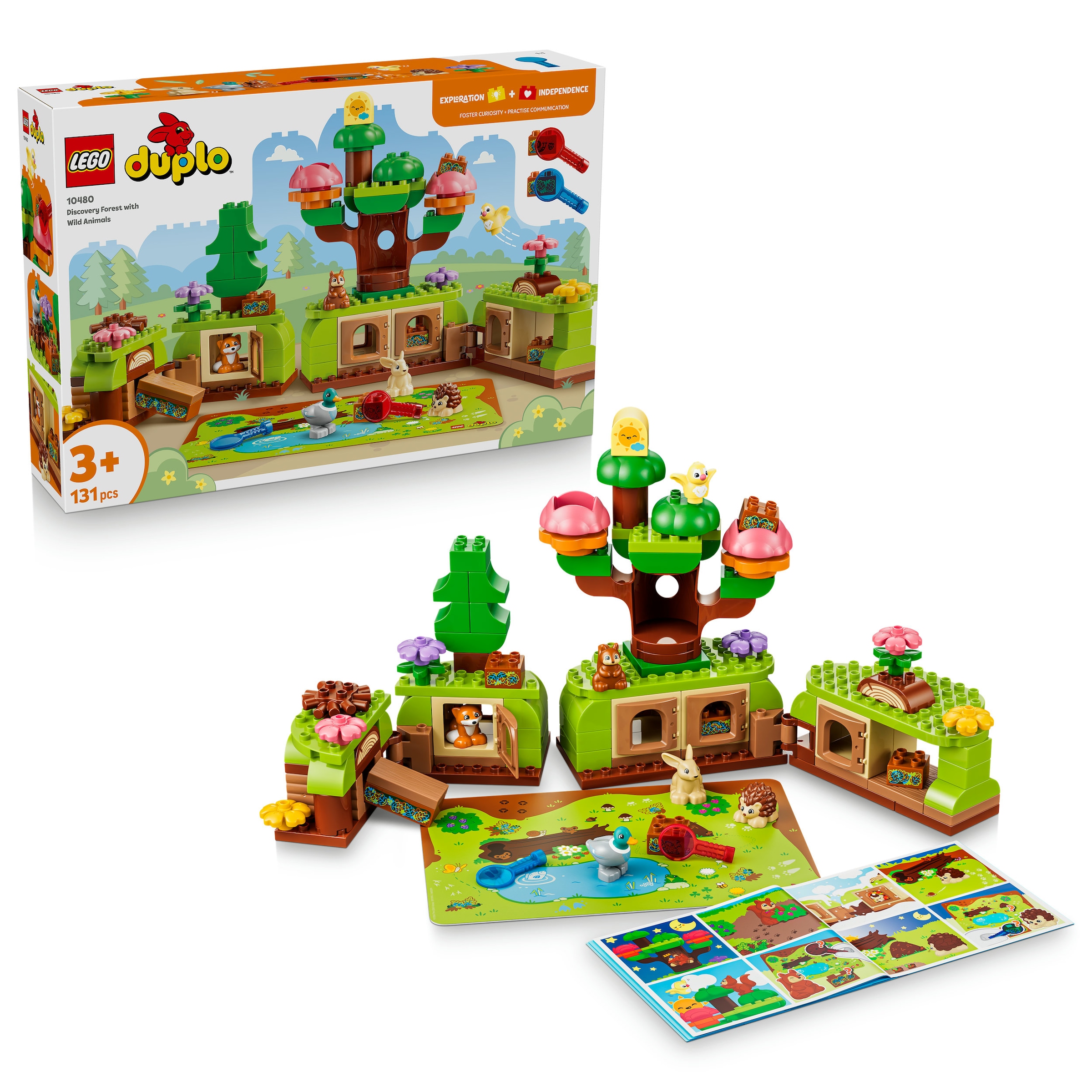 LEGO® Konstruktionsspielsteine »Wald mit wilden Tieren (10480), LEGO DUPLO Town« Made in Europe