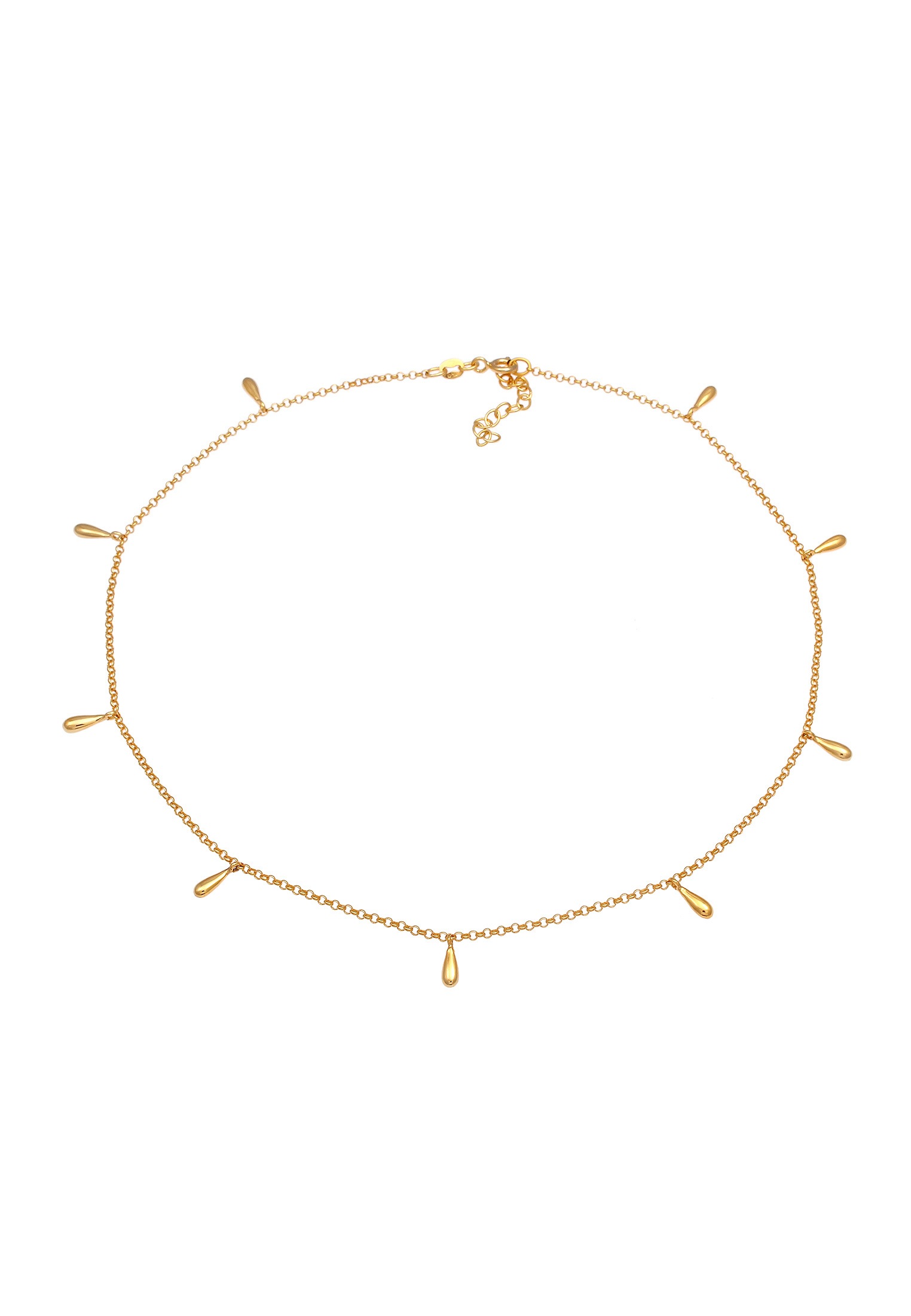 Elli Choker »Halskette Choker Kette Kurz Tropfen Geo 925 Silber«