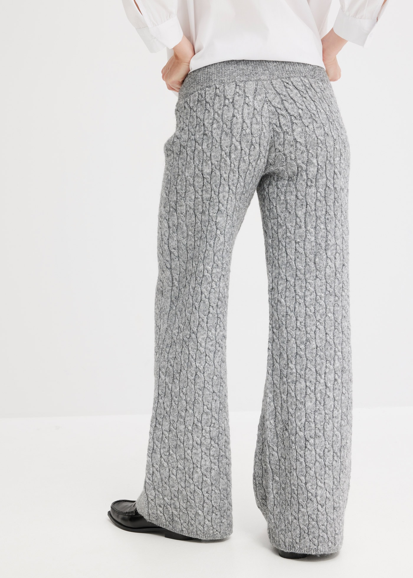 bonprix Stoffhose »Strickhose mit Zopfmuster«  Strickhose mit Zopfmuster