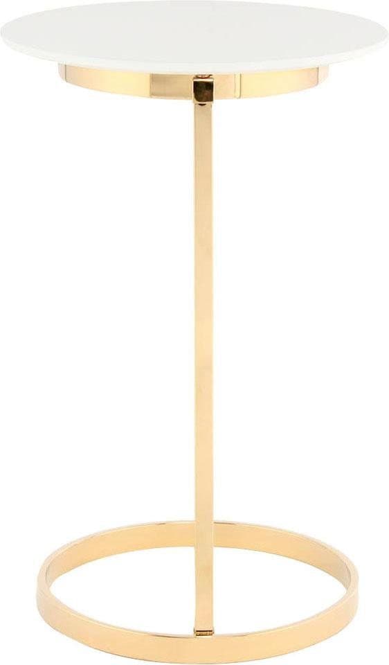 Kayoom Beistelltisch »Kasimir 525,runder Standfuß aus Metall, runde Tischplatte« 1 Stk. tlg. runder Standfuß aus Metall, runde Tischplatte, edles Design