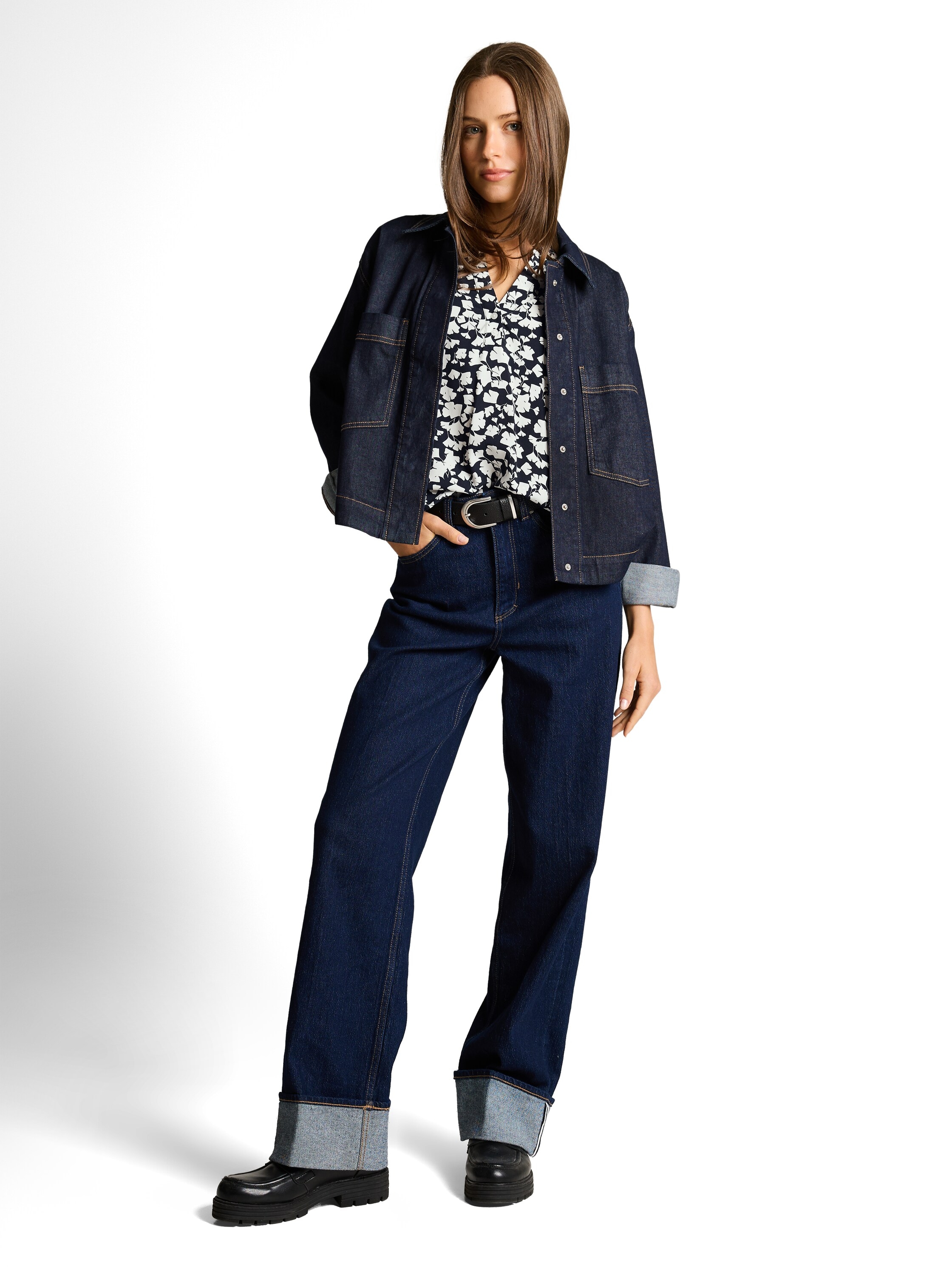 TOM TAILOR Klassische Bluse mit All-Over Print