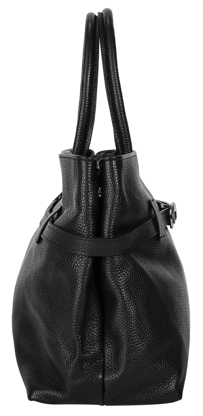 Cluty Henkeltasche, echt Leder, Made in Italy