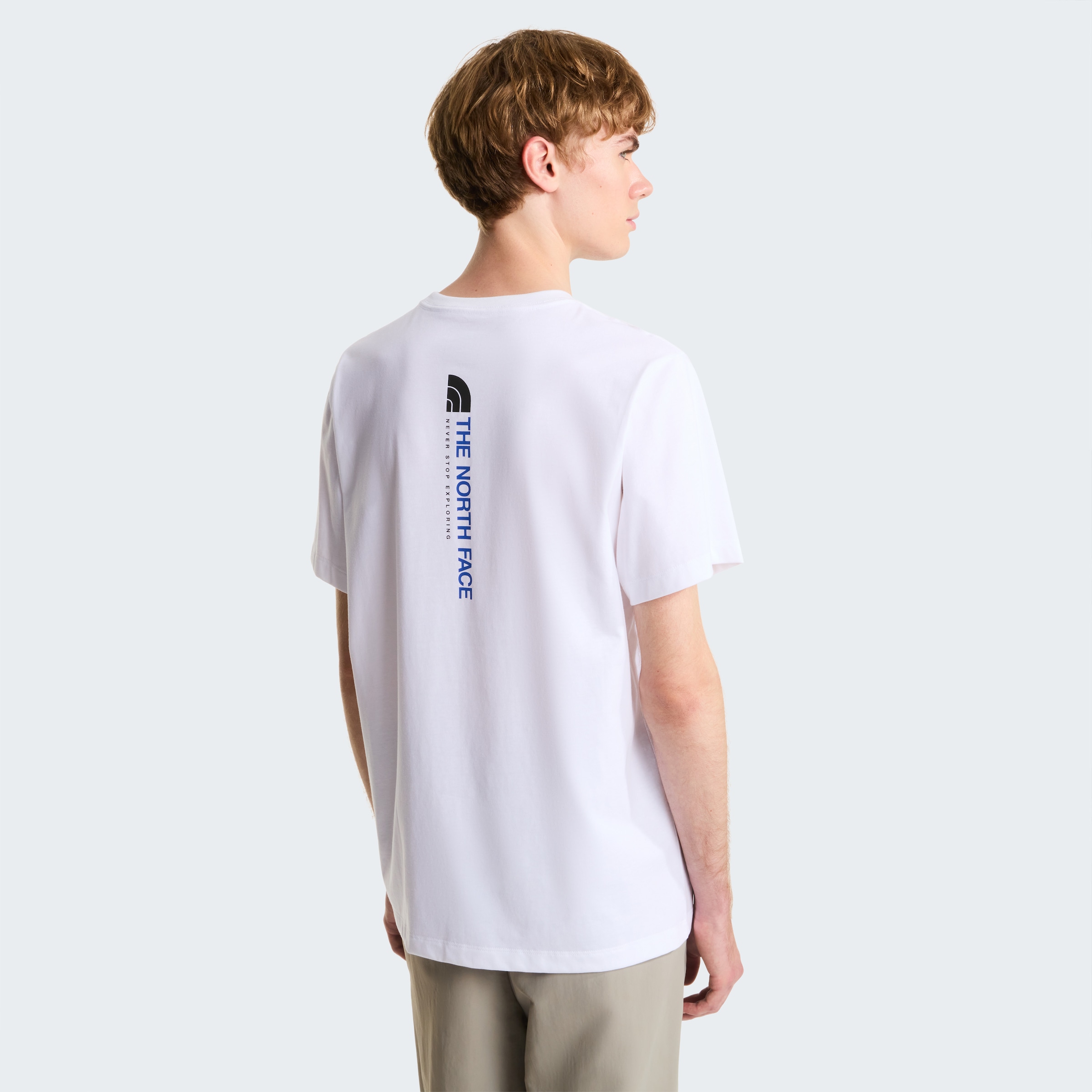 The North Face T-Shirt »M VERTICAL REGULAR SHORT SLEEVE TEE-GRAPHIC« für Sportmode und Outdoormode, modernes Design