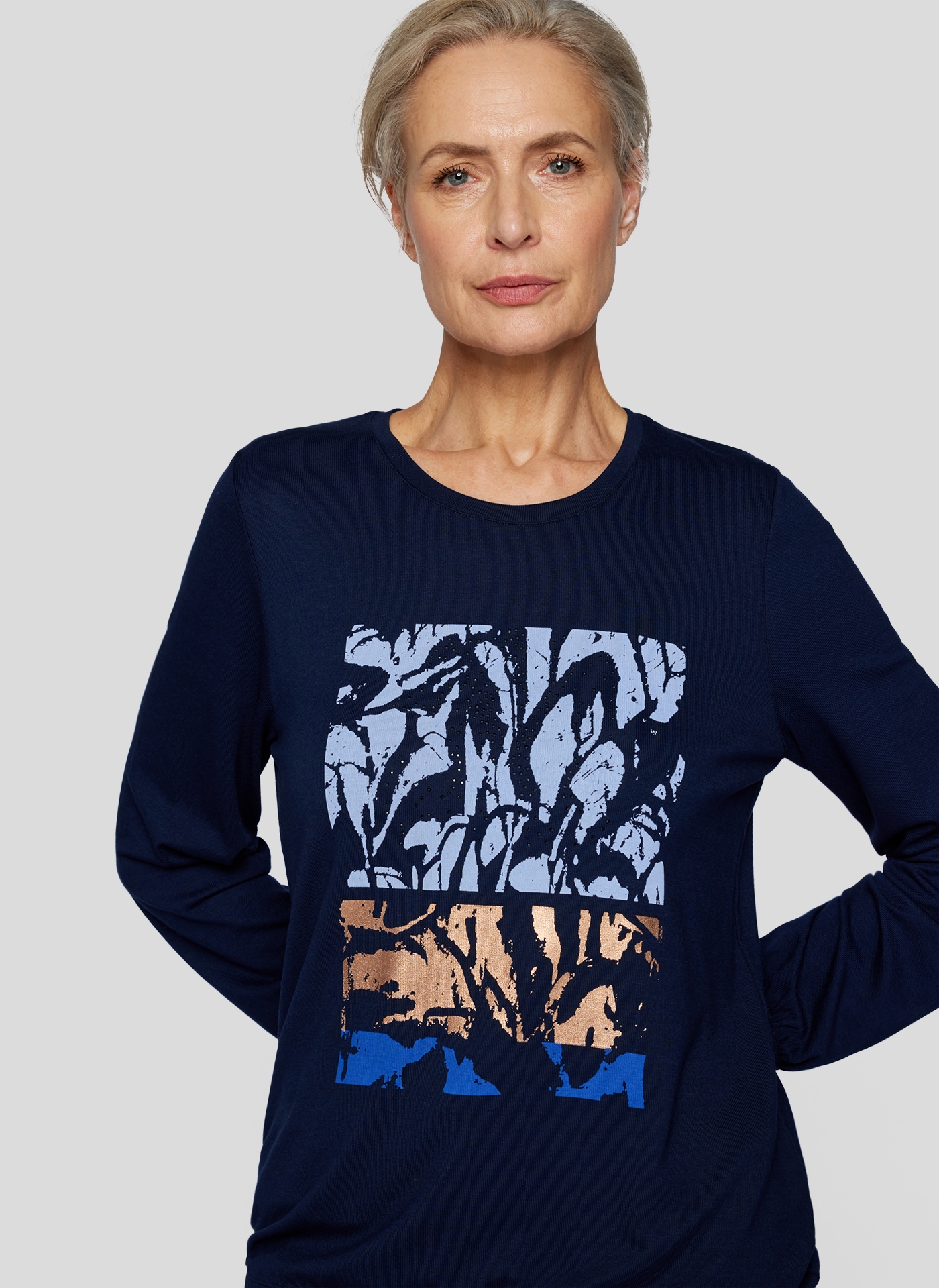 Rabe Langarmshirt, mit Frontprint