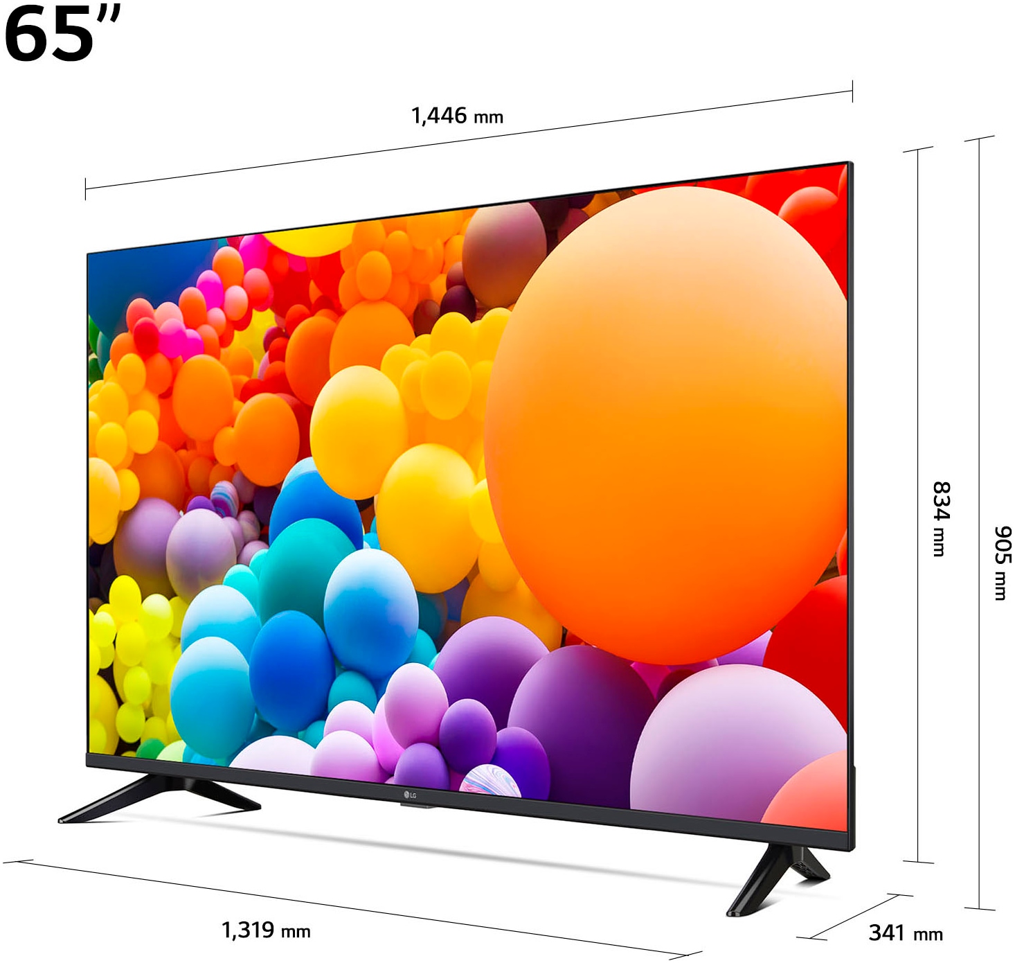 LG LED-Fernseher, 164 cm/65 Zoll, 4K Ultra HD, Smart-TV