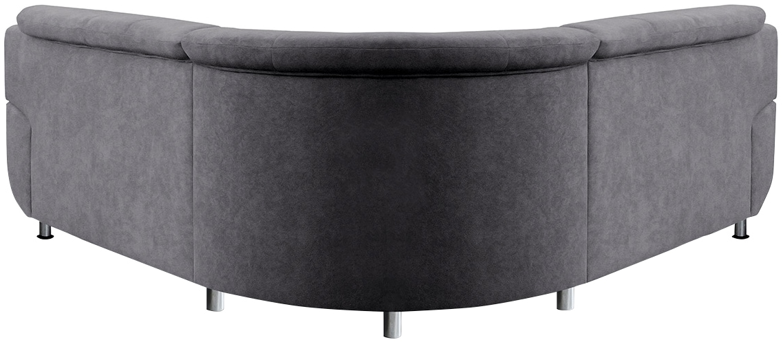 TRENDMANUFAKTUR Ecksofa »Rondo wahlweise mit Schlaffunktion, bequeme Armlehnen, Bestseller« L-Form, wahlw.mit Federkern, Füße chromfarben, Unser Dauertiefpreis