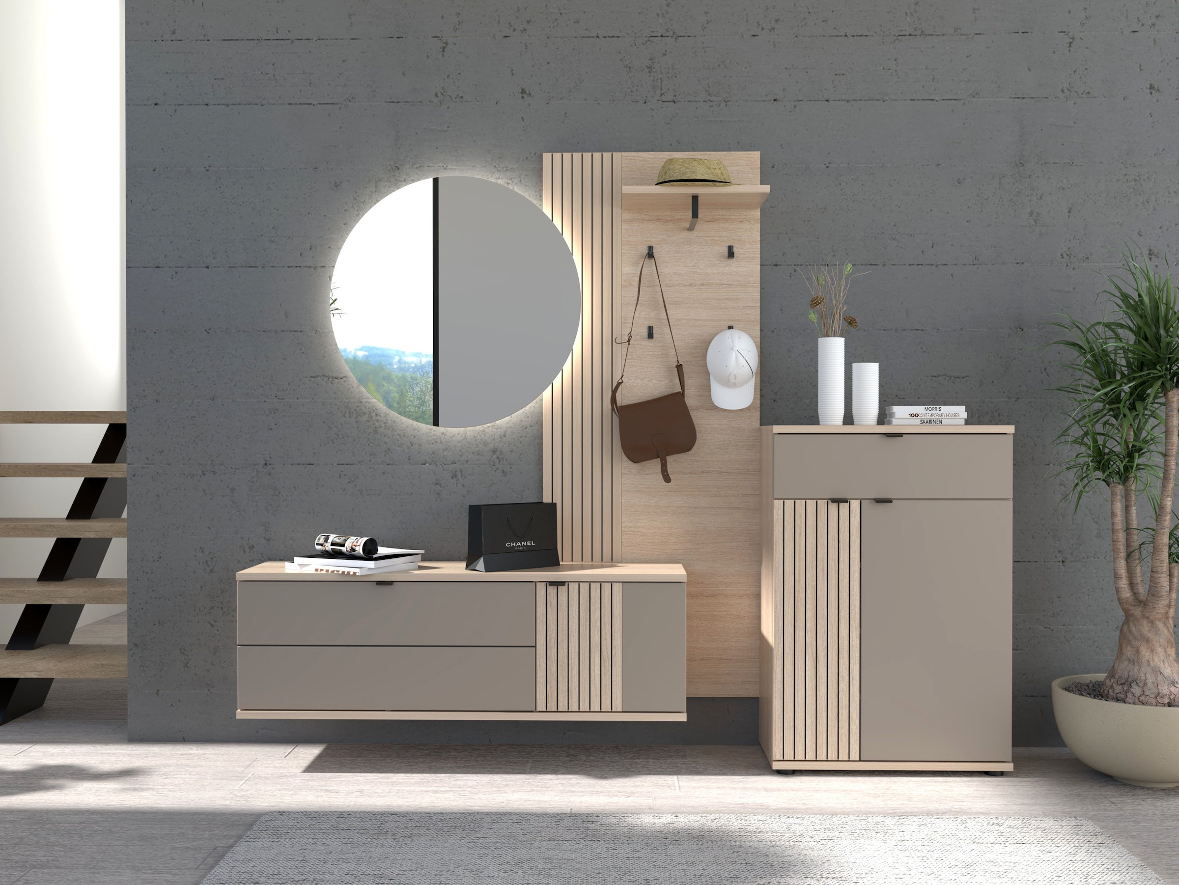 Innostyle Garderoben-Set »Pisa Garderoben-Set« 4 Stk. tlg.