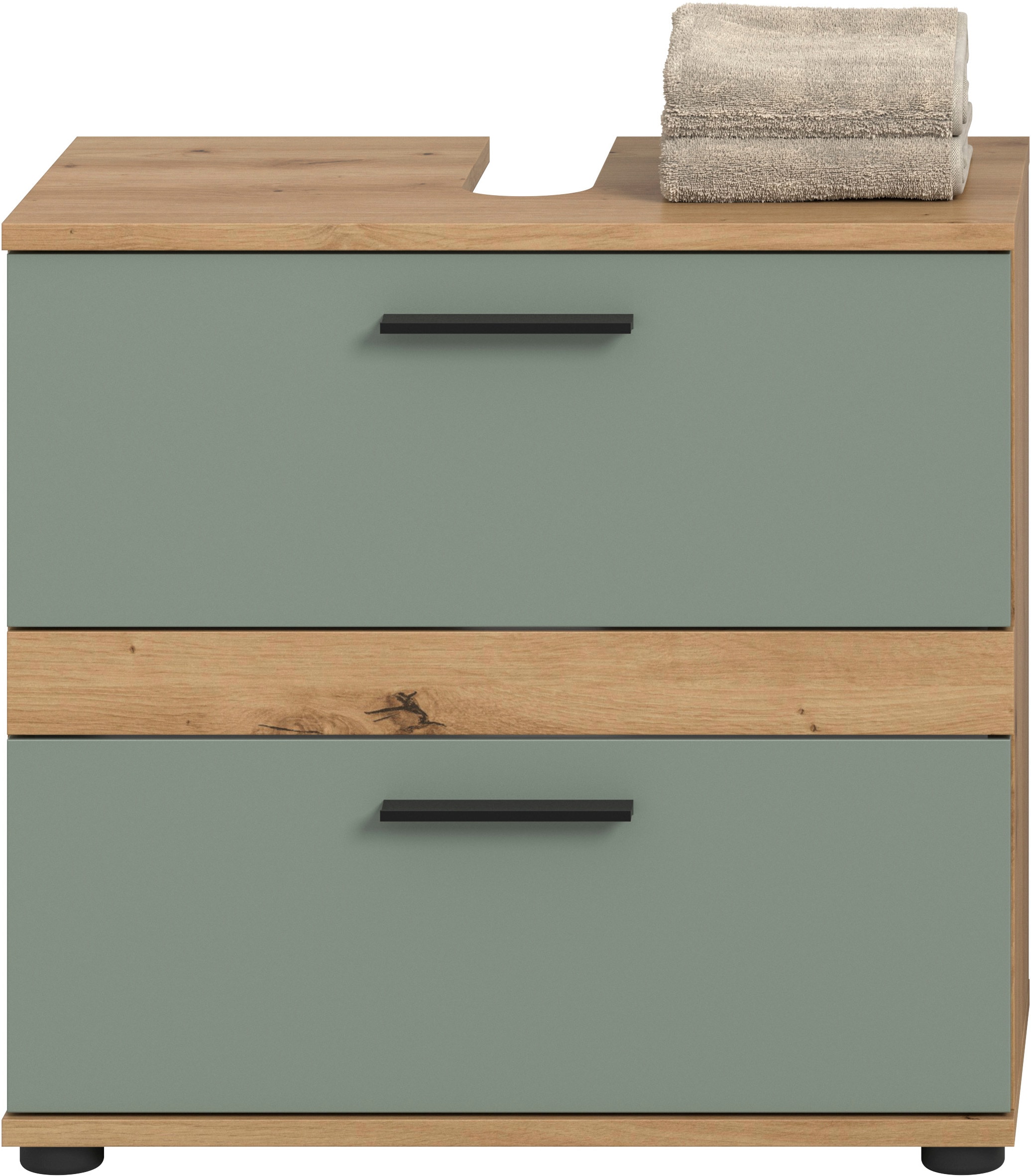 welltime Waschbeckenunterschrank »LUCCA, Breite 60 cm, 2 Schubkästen, hochwertige MDF Front«