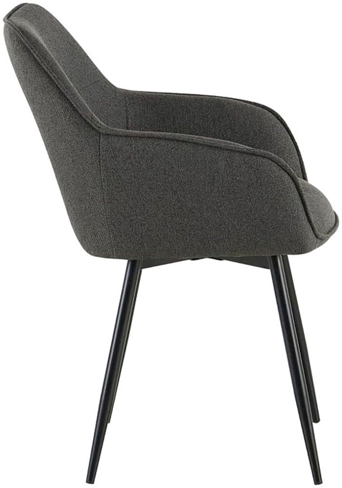 OTTO home Esszimmerstuhl »Azura, 2er-Set« (Set) 2 Stk.Moderner Armlehnstuhl mit 360 Grad drehbarer Sitzschale in Webstoff