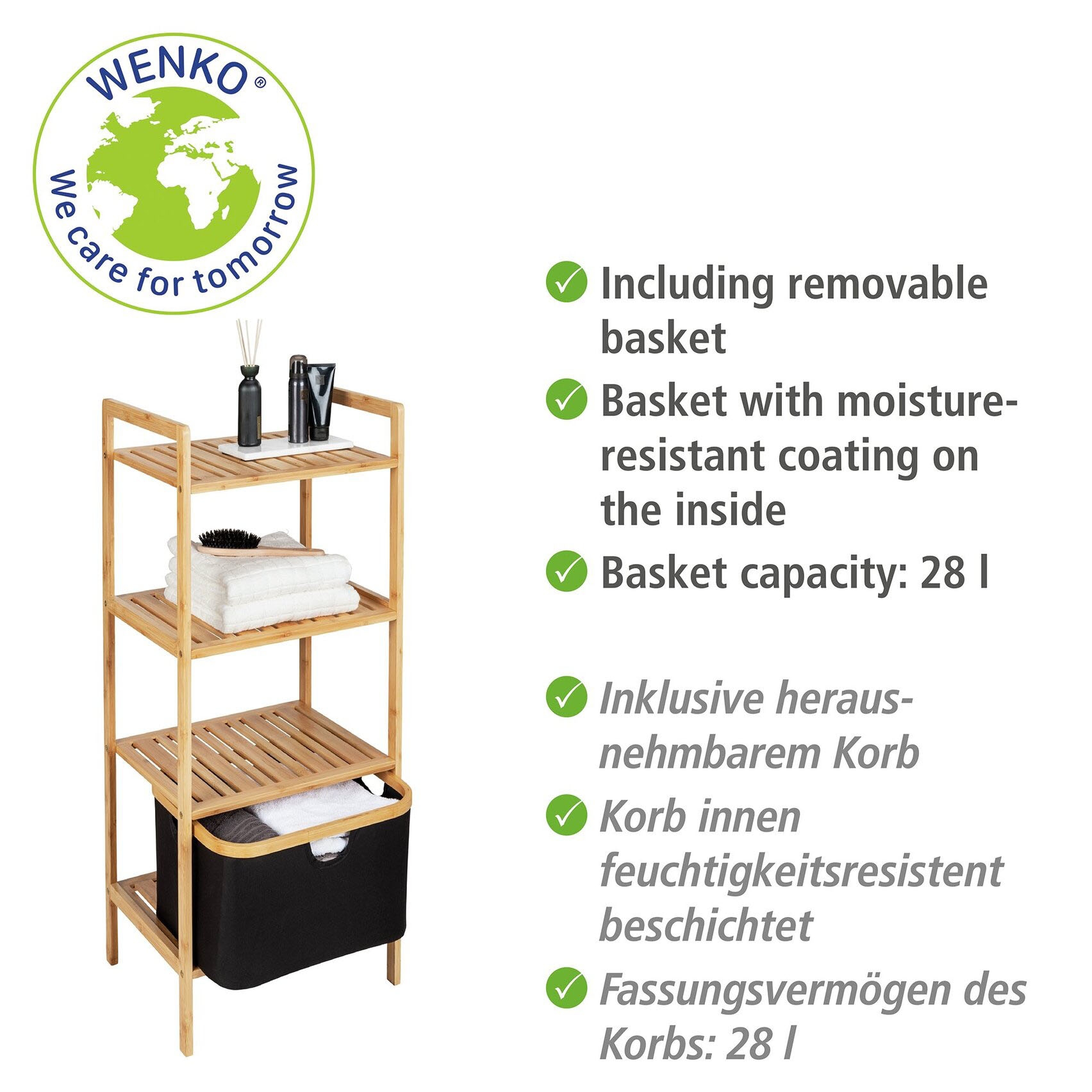 WENKO Regal »Ecori« mit 3 Etagen