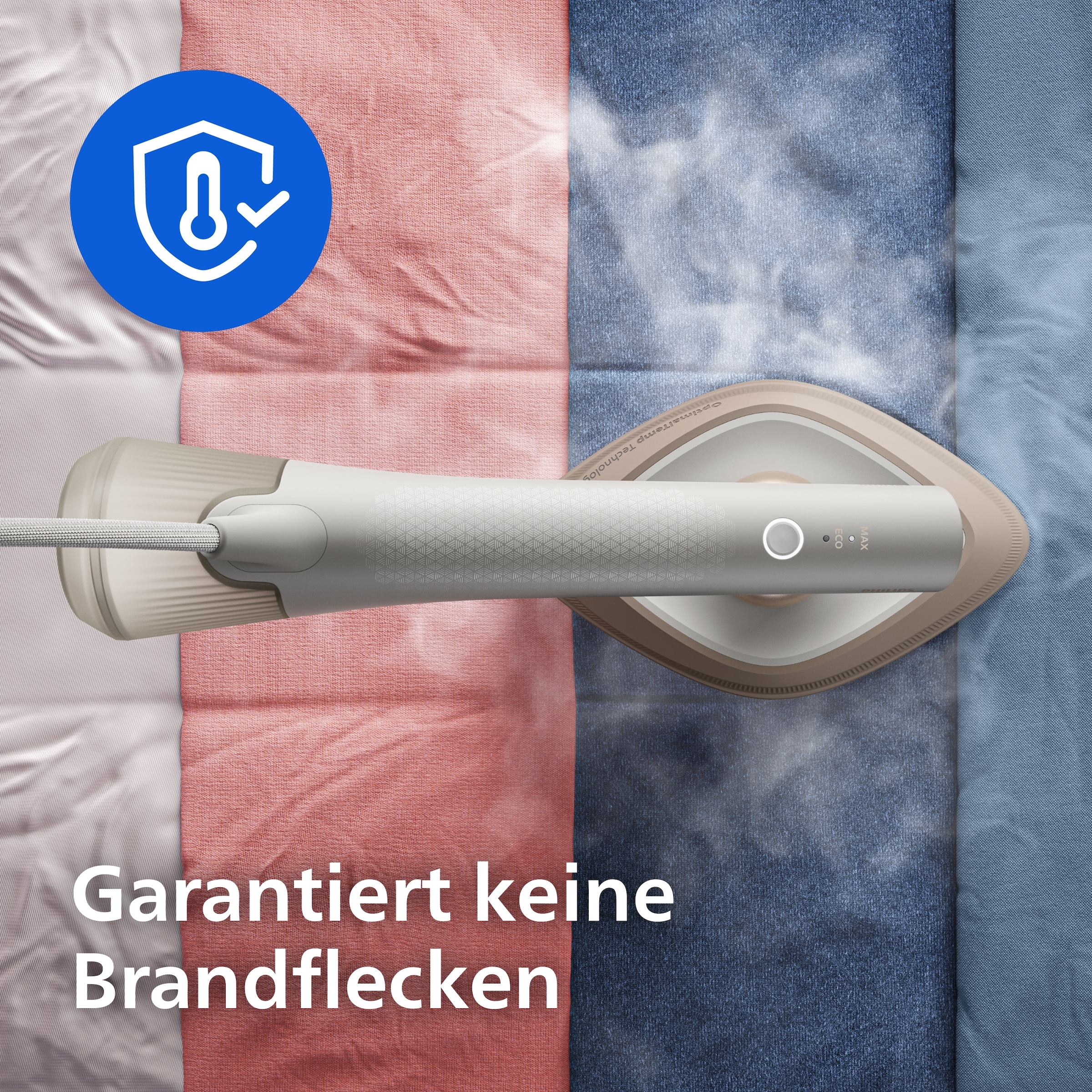 Philips Dampfbügeleisen »GC213/50 OneTurn 2-in-1 Bügeleisen & Steamer, StyleMat & Dock inkl.« 1800 W 1800 W, SteamGlide Plus, 200ml Wasserbehälter und 90 g Dampfstoß