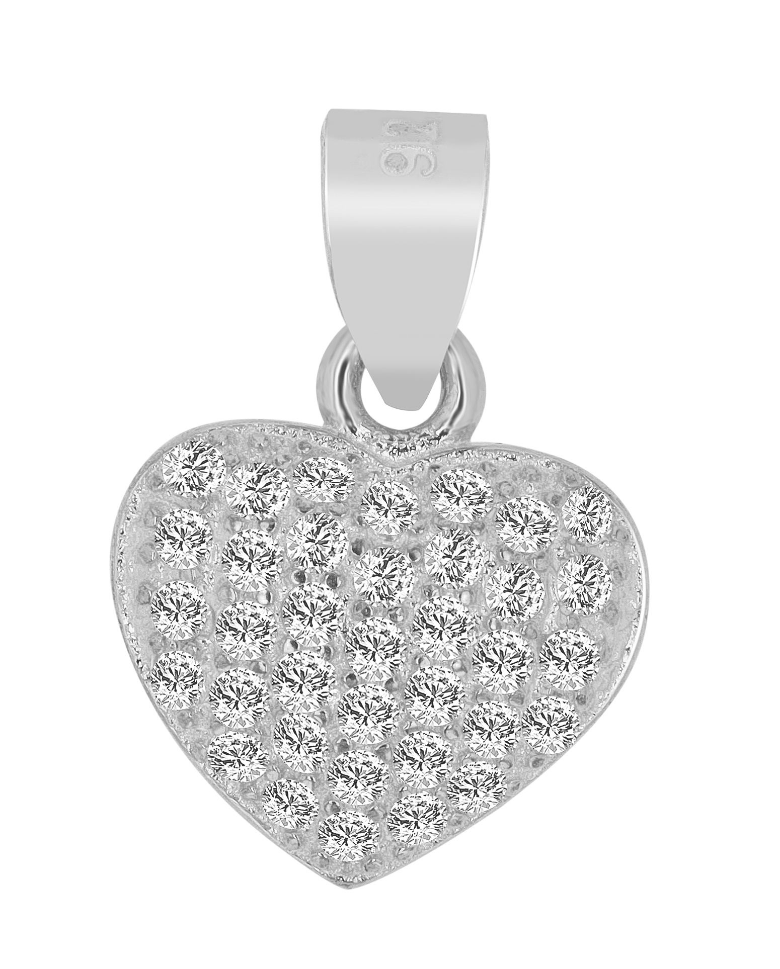 Adelia´s Herzanhänger »Damen Anhänger ¿ Herz Herzanhänger aus 925 Silber«