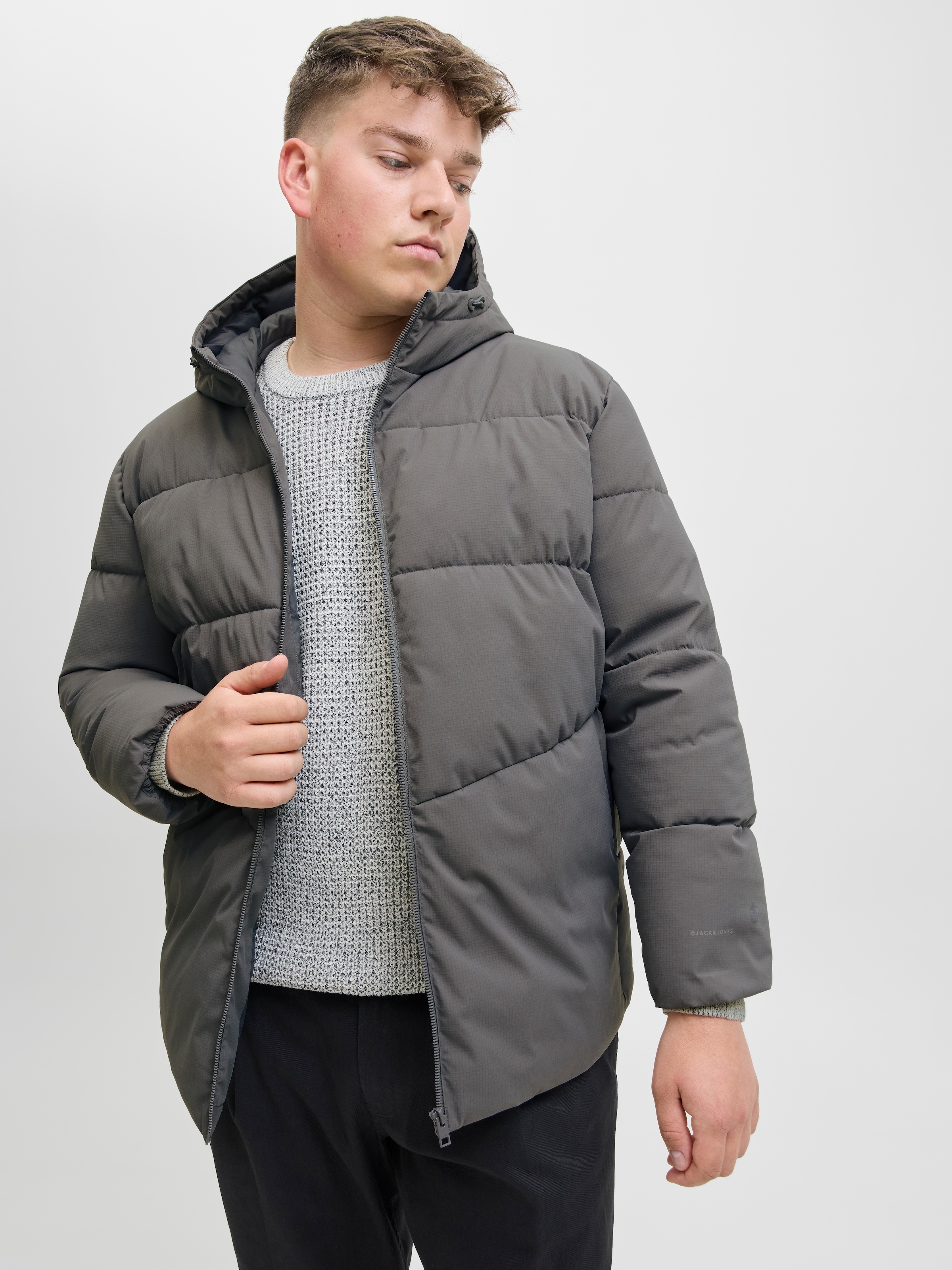 Jack & Jones PlusSize Steppjacke »JJGLOBAL PUFFER JACKET PLS«, mit Kapuze