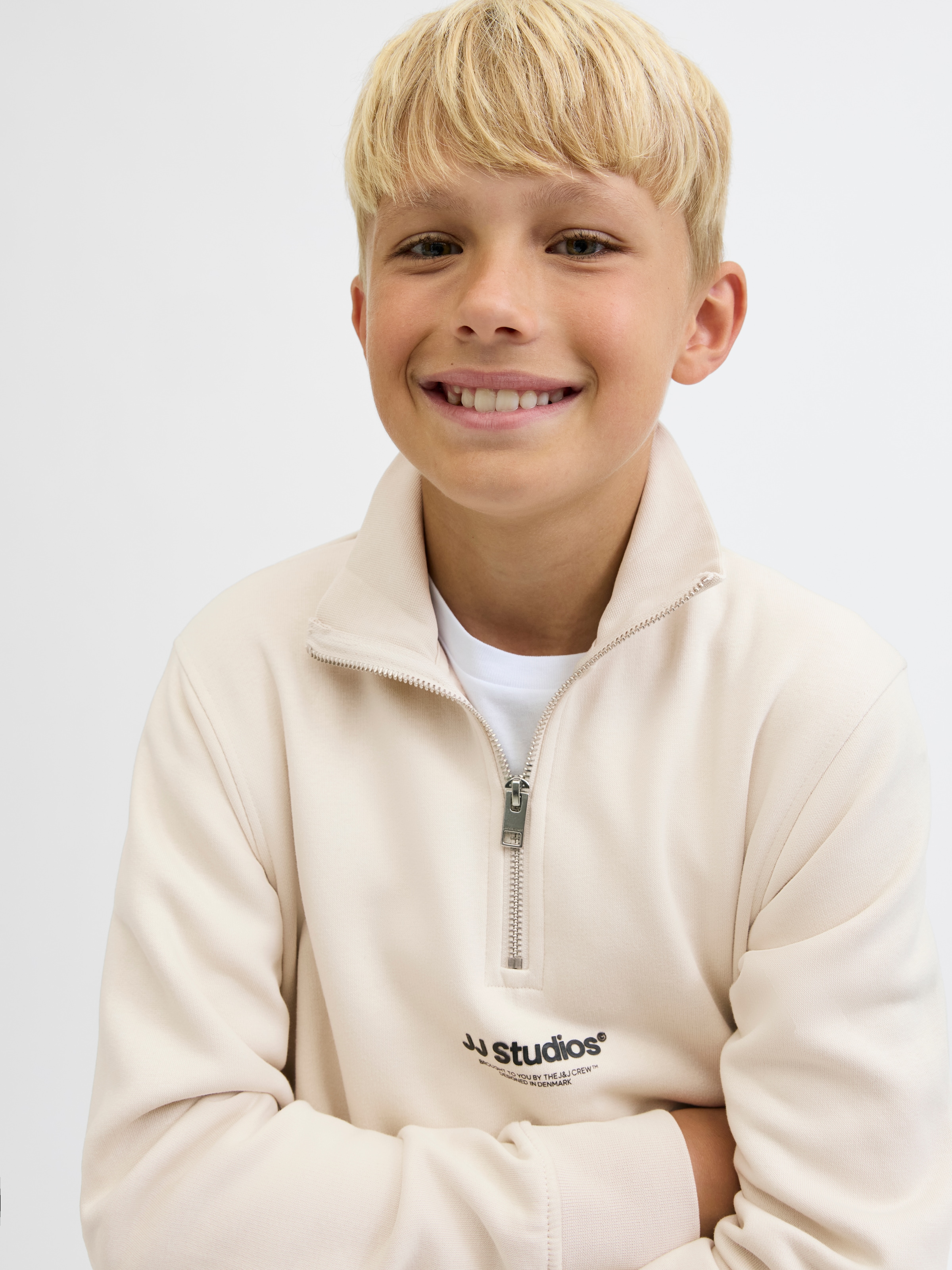 Jack & Jones Junior Sweatshirt »JJESOHO SWEAT QUARTER ZIP HN NOOS JNR«
