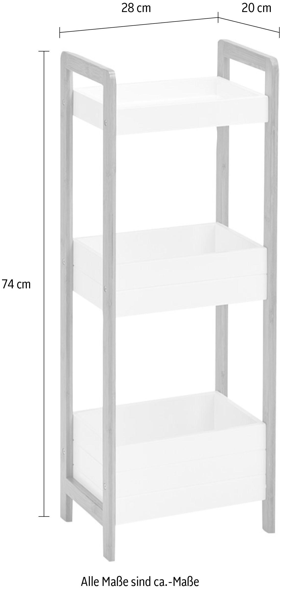 Zeller Present Ablageregal, aus hochwertigem Bambus und MDF