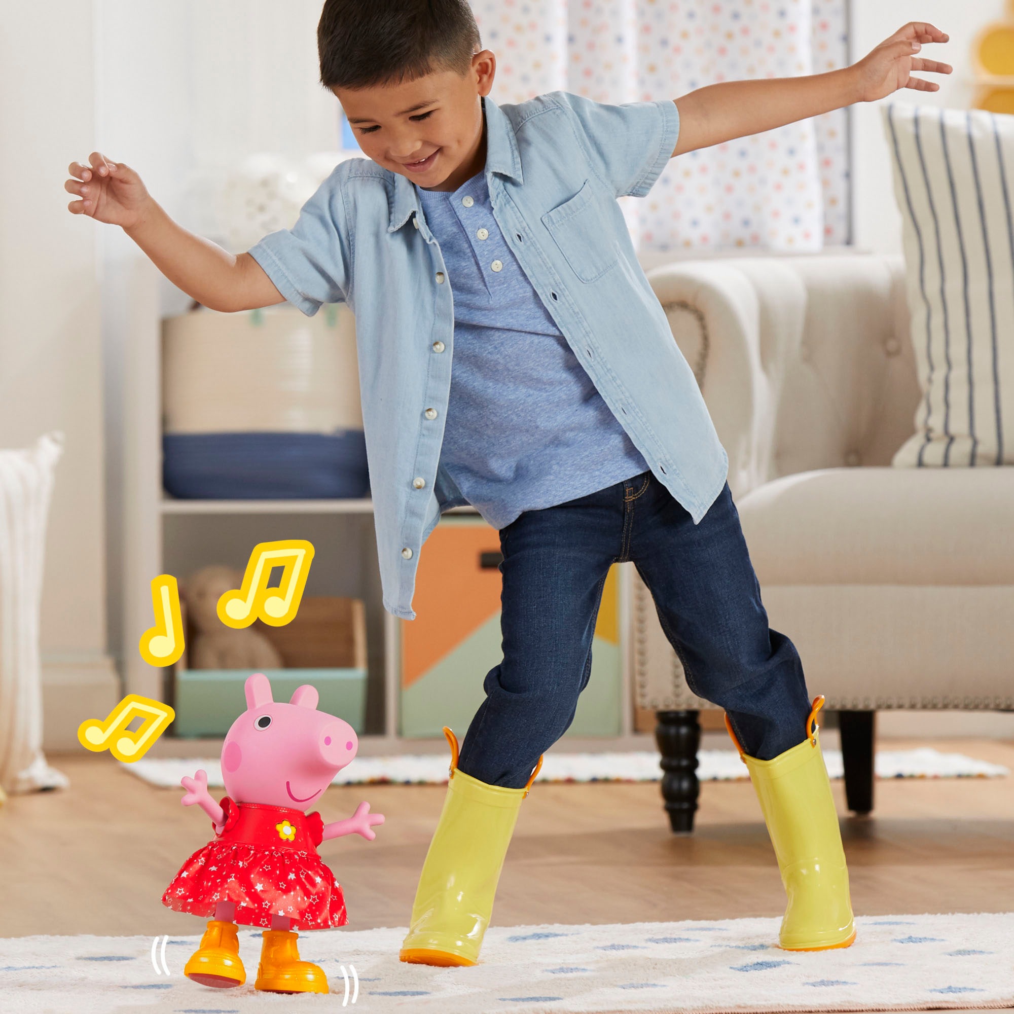 Hasbro Stehpuppe »Peppa Pig, Peppas Matschepfützen-Party«, mit Funktionen