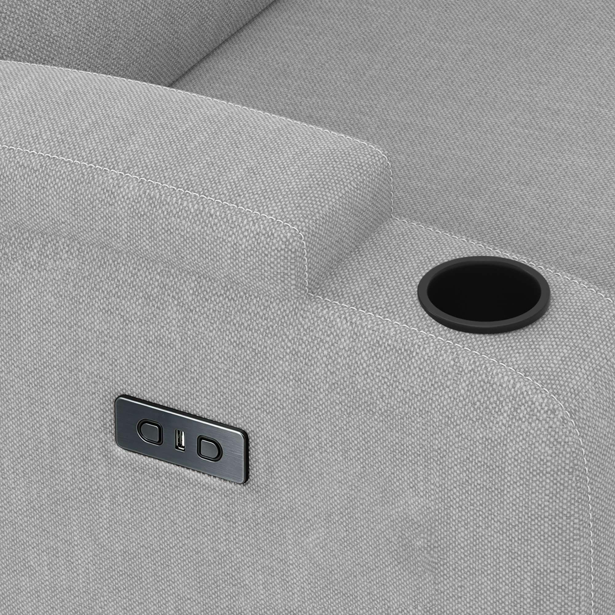 OTTO home Relaxsessel »NAPORI Struktur, Kinosessel, Multimedia-Sessel« TV-Sessel mit manueller u elektrischer Relaxfunktion u. Getränkehalter