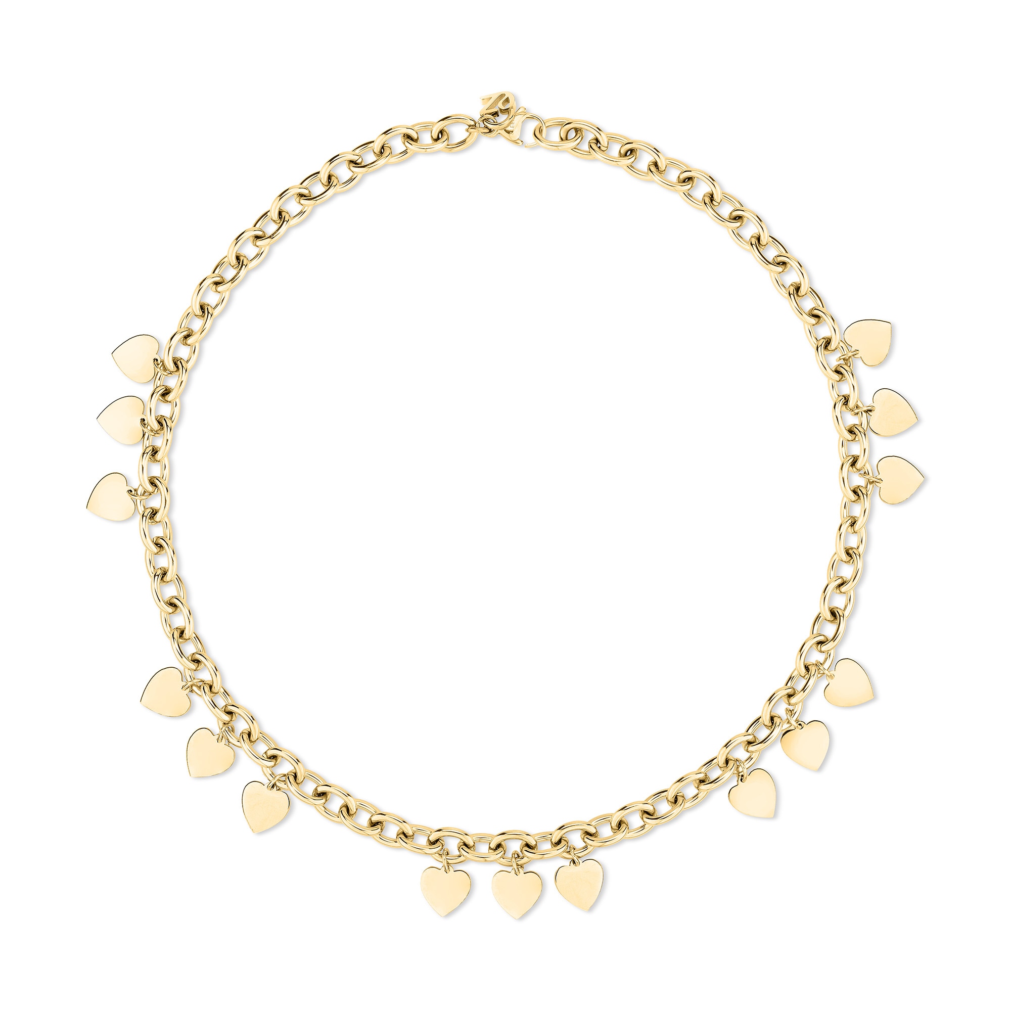 Echtzeit Kette mit Anhänger »Schmuck Geschenk Edelstahl Halskette Endless Love Herzen«