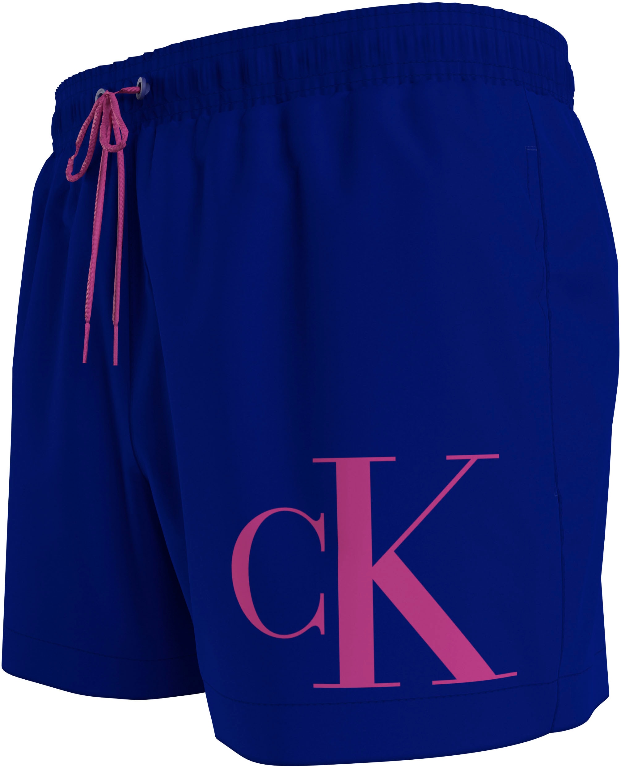 Calvin Klein Swimwear Badeshorts »SHORT DRAWSTRING«, mit großem Logo-Print auf dem Bein