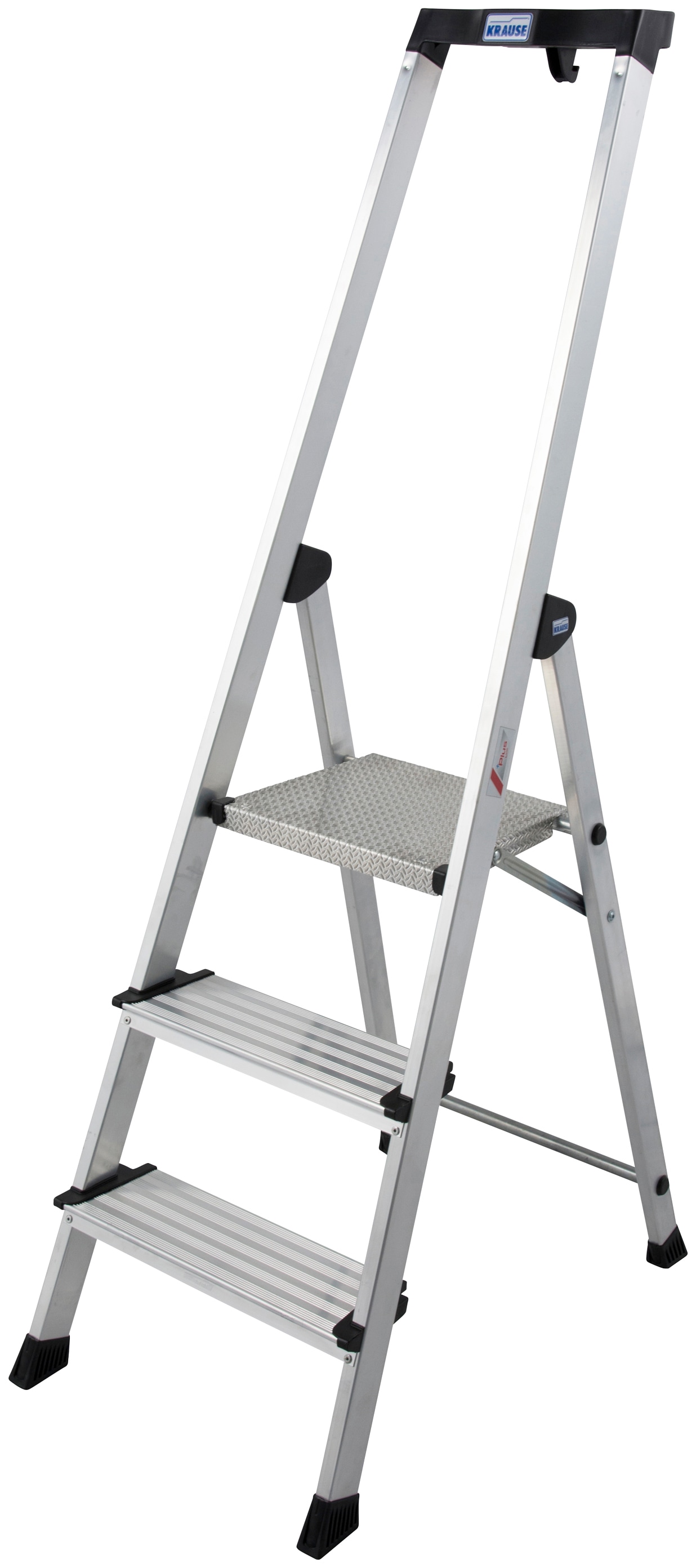 Stehleiter »Safety Plusline«, Aluminium, 3 Stufen, Arbeitshöhe ca. 265 cm