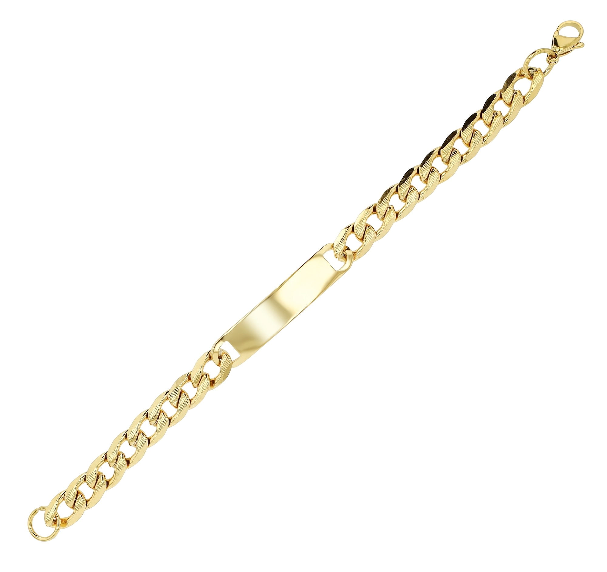 Adelia´s Panzerarmband »Damen Armband ¿ Panzerarmband aus Edelstahl 21 cm«