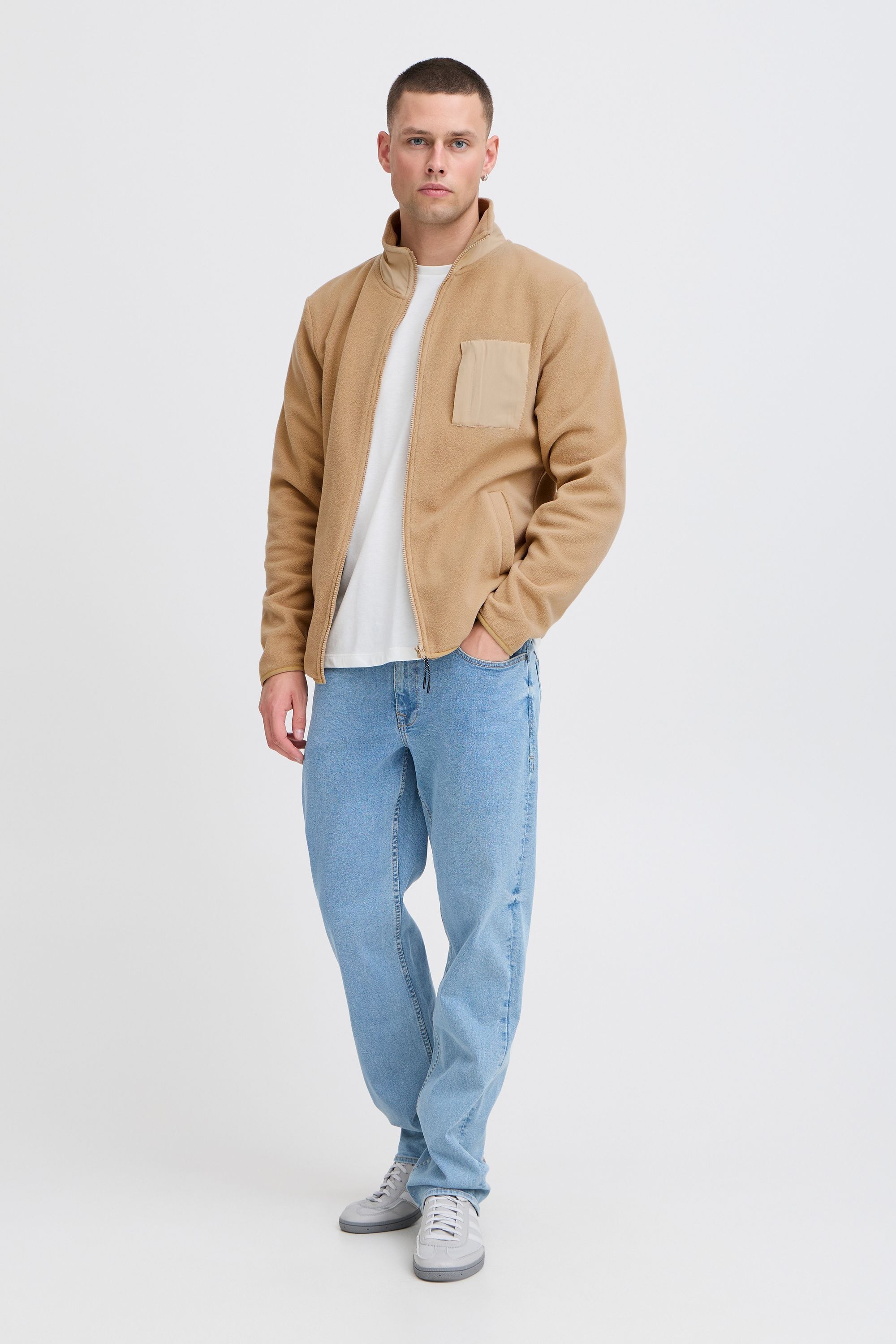 Blend Fellimitatjacke »Fellimitatjacke BHBROOKS Sweatshirt zipp thru«