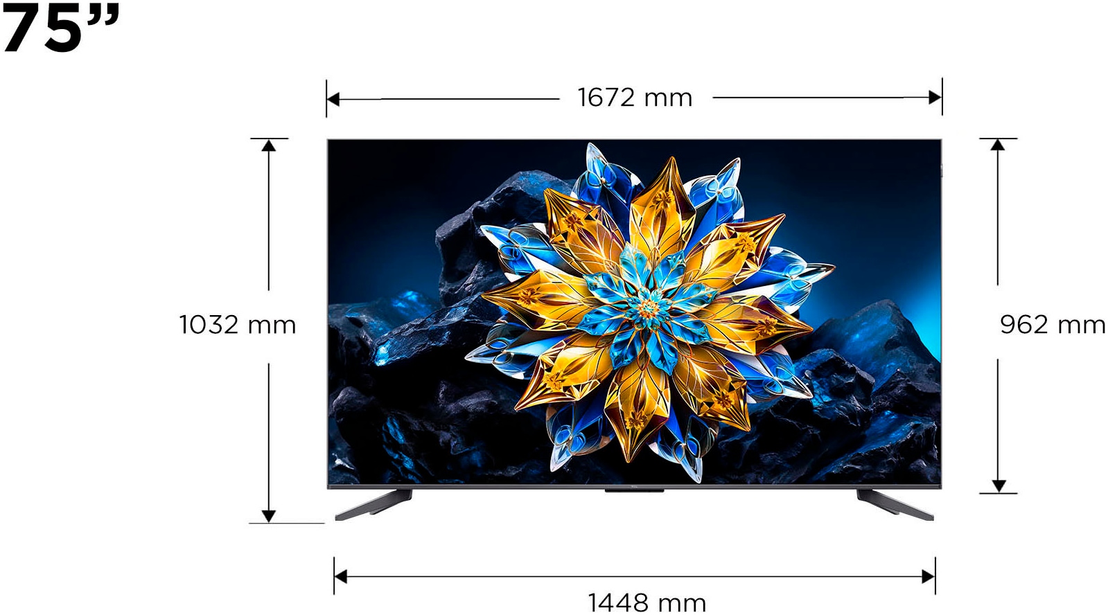 TCL QLED-Fernseher »75T8BX1«, 4K Ultra HD, Smart-TV-Google TV-Android TV