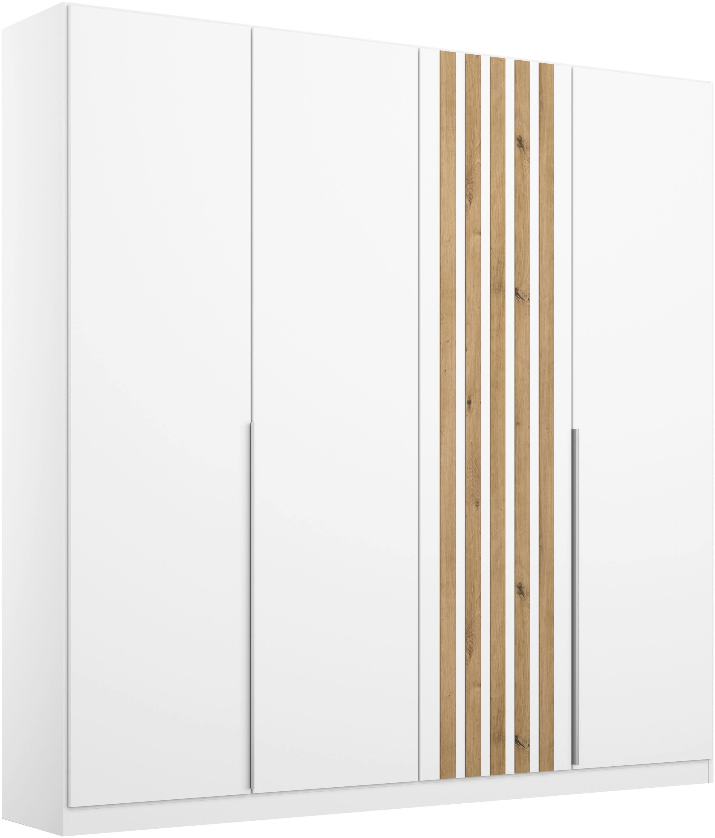 rauch Drehtürenschrank »Kleiderschrank Schrank Garderobe Wäscheschrank Schlafzimmer LAMELLA« Breiten 181/226/271 cm in 3 Ausstattungen BASIC/CLASSIC/PREMIUM,  elegante Lamellen-Auflage in 3D Akustikpaneel Optik MADE IN GERMANY