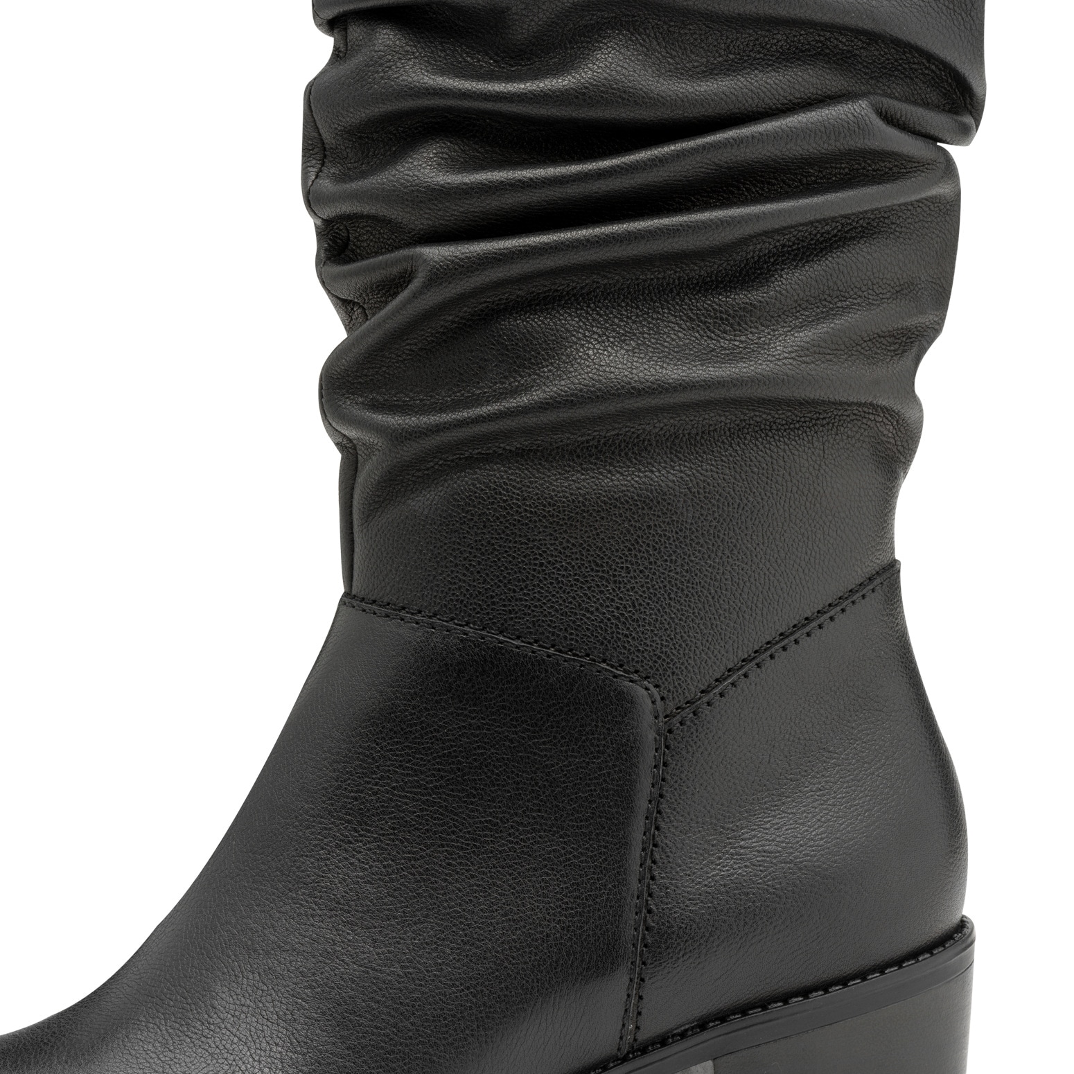 Tamaris Stiefel, Blockabsatz, Kurzstiefel mit Falten am slouchy Schaft