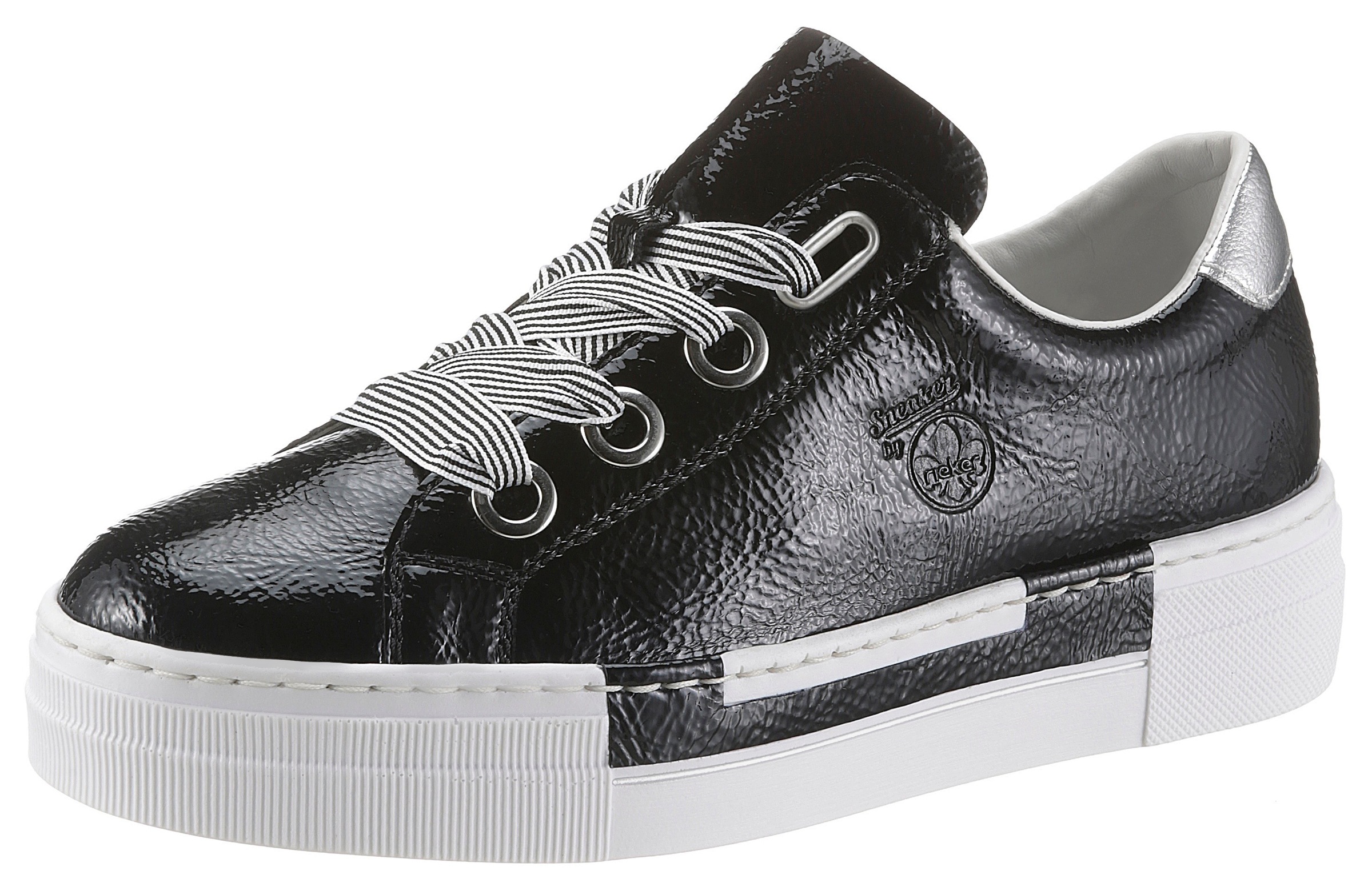 Rieker Plateausneaker, in Lack-Optik