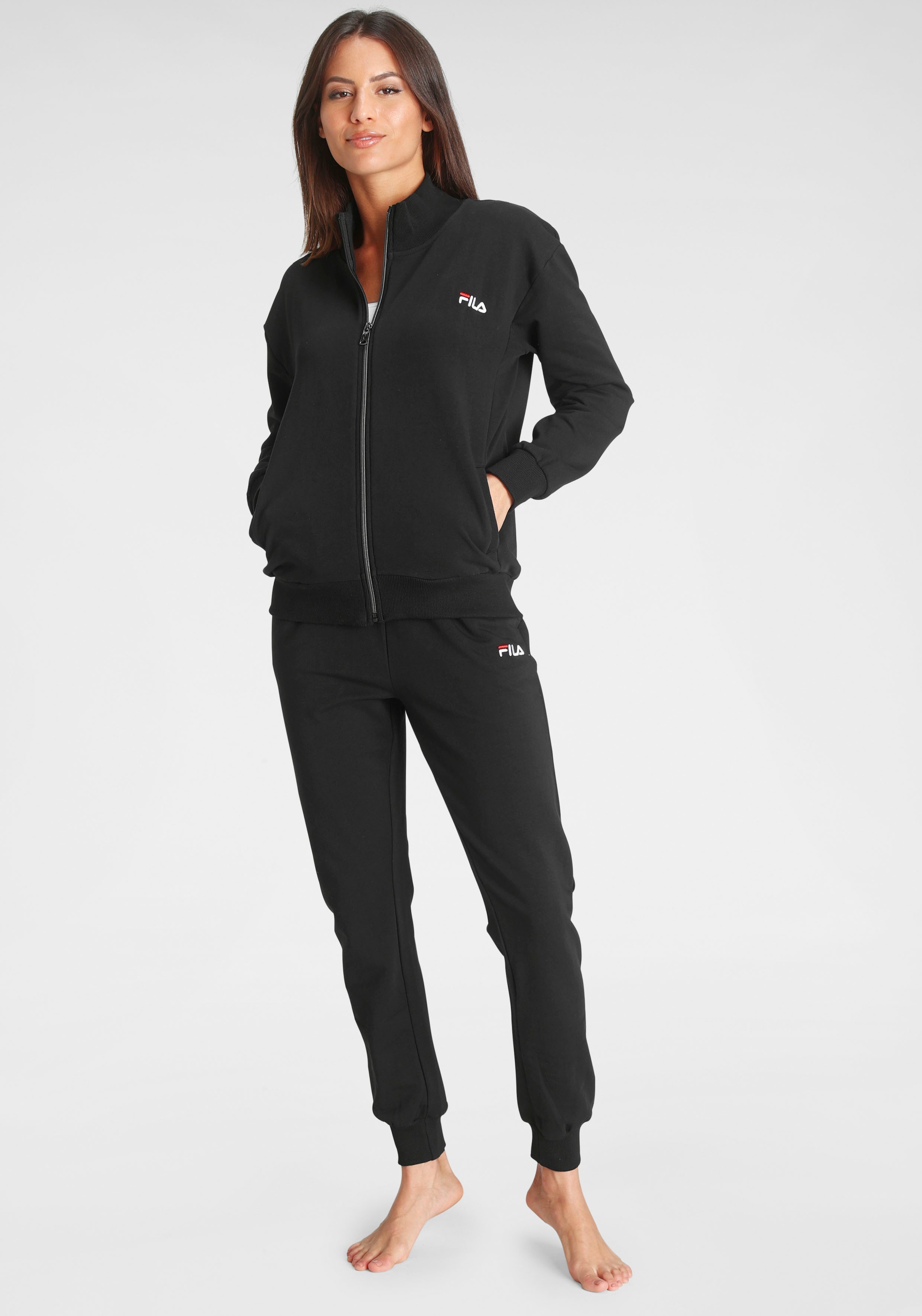 Fila Damen Loungeanzug 2 Stk. tlg. in schwarz, Größe S