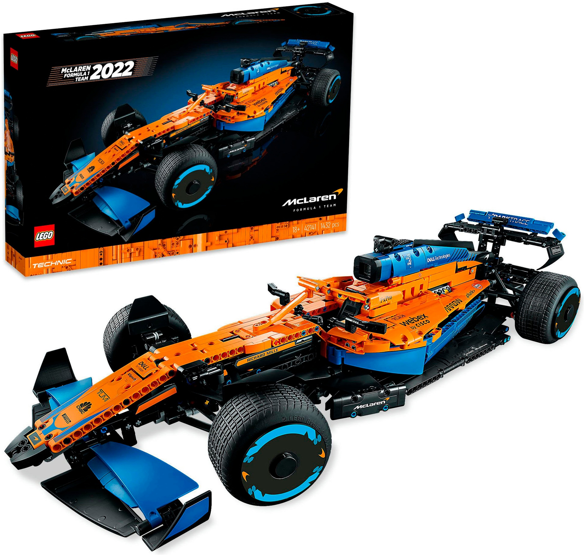 Konstruktionsspielsteine »McLaren Formel 1™ Rennwagen (42141), LEGO® Technic«, (1432...