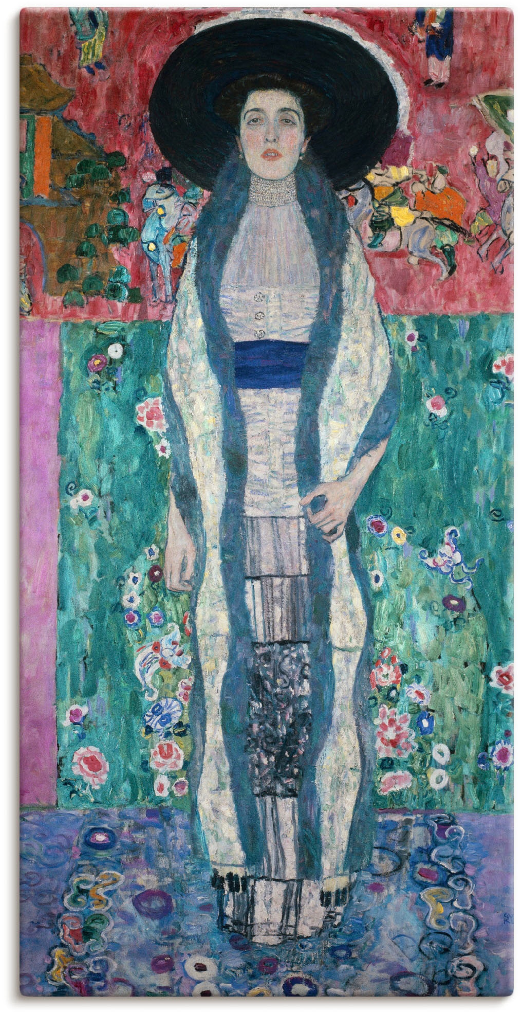 Leinwandbild »Bildnis Adele Bloch-Bauer II. 1912«, Frau, (1 St.), auf Keilrahmen gespannt