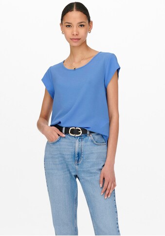 ONLY Kurzarmbluse »ONLVIC S/S SOLID TOP NOOS PTM« kaufen