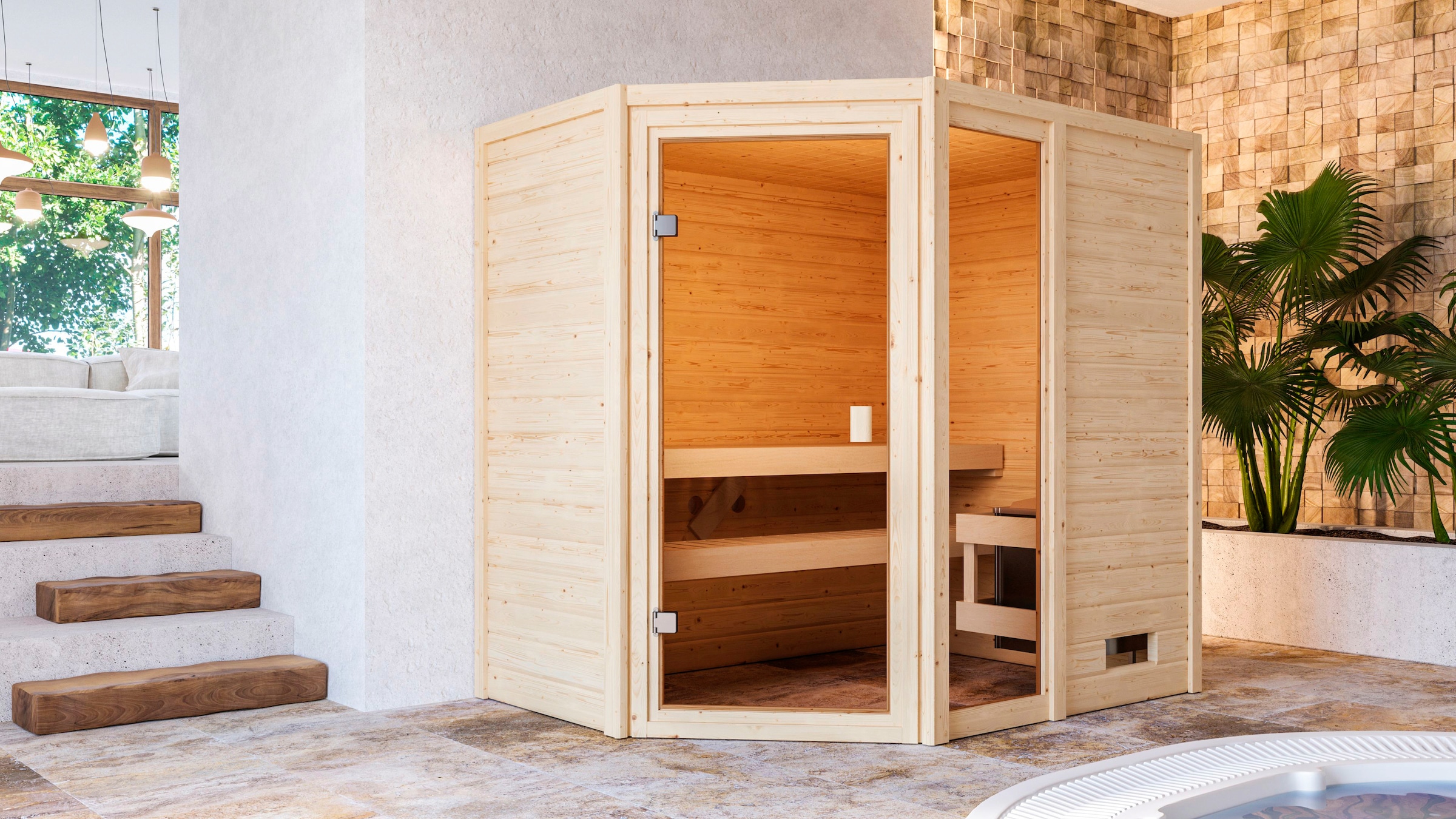welltime Sauna »Josie«, ohne Ofen