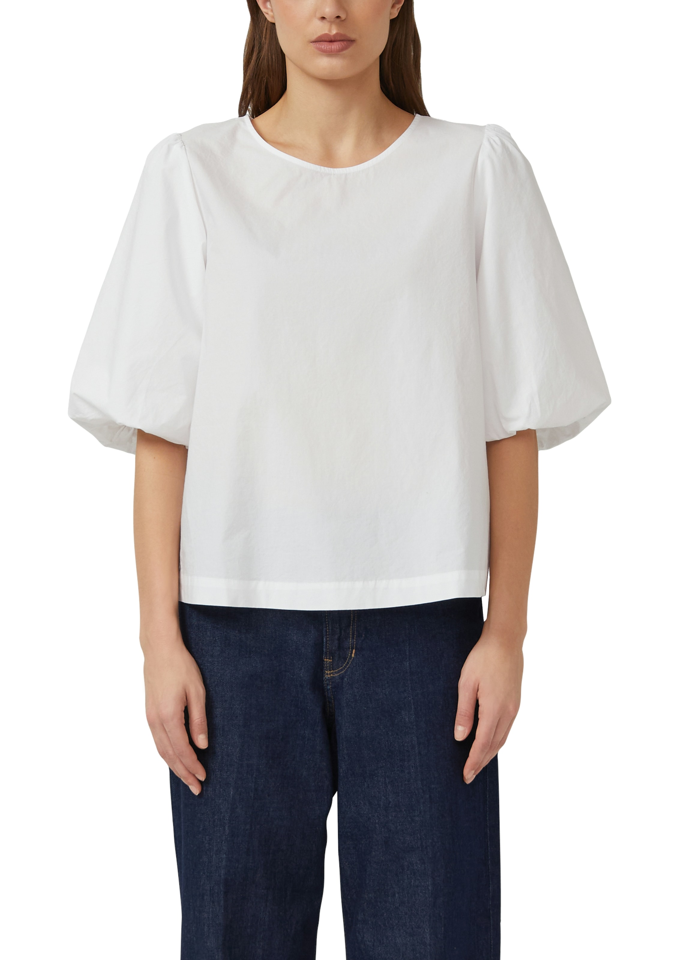 s.Oliver Schlupfbluse mit weitem Hallbarm und Knopfvershcluss