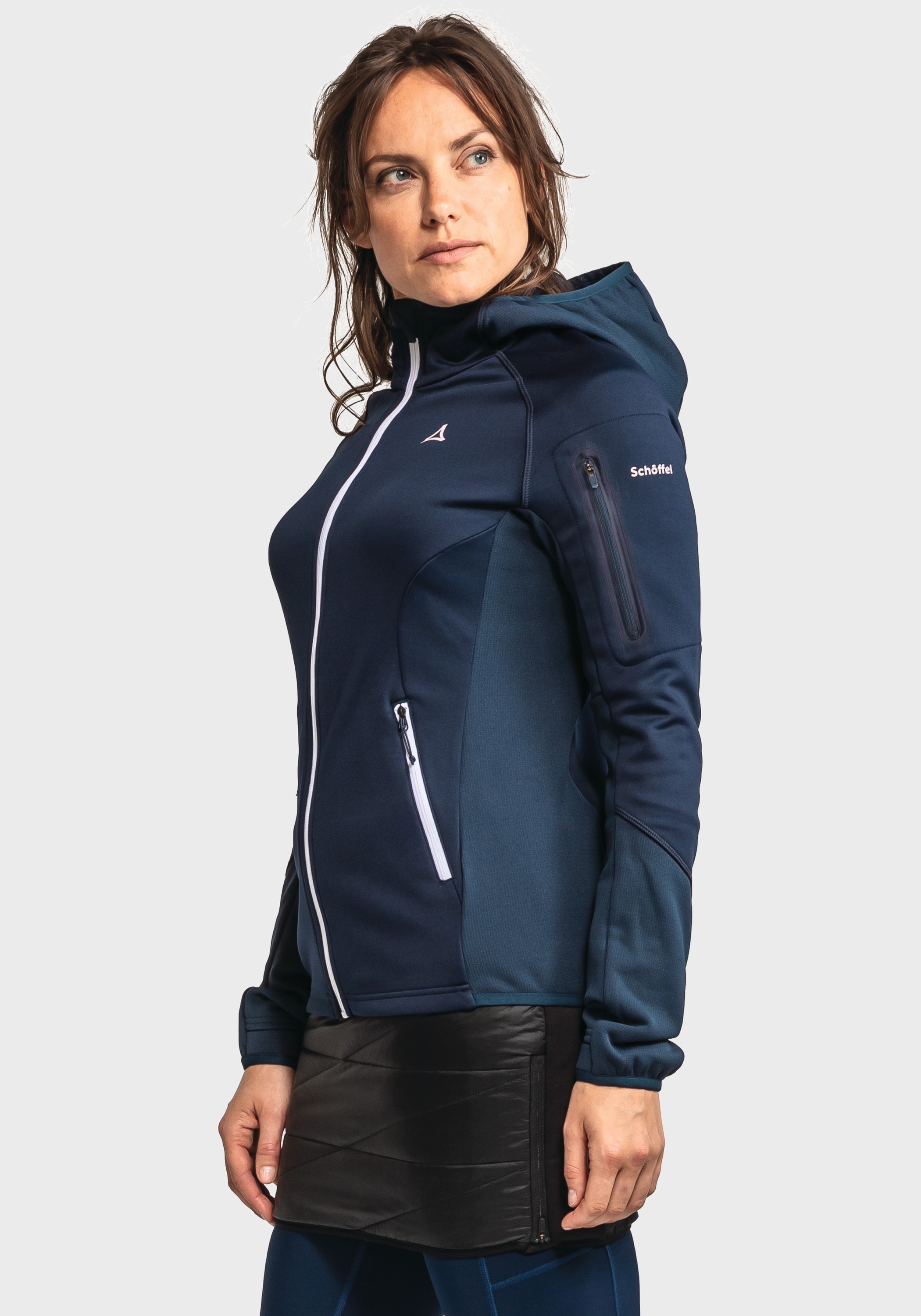 Schöffel Fleecejacke »Fleece Hoody Lodron L«, mit Kapuze