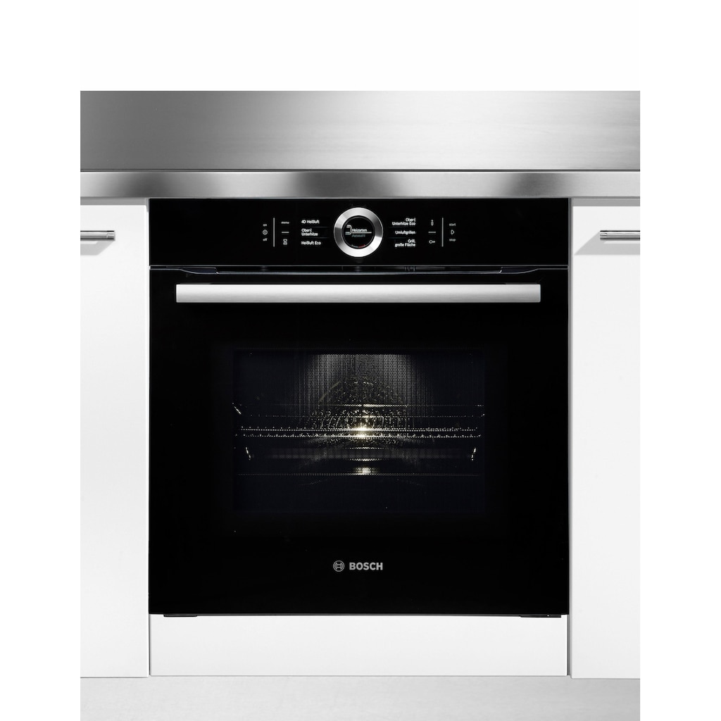 BOSCH Backofen mit Mikrowelle »HMG6764B1«, HMG6764B1, mit 1-fach-Teleskopauszug, Pyrolyse-Selbstreinigung