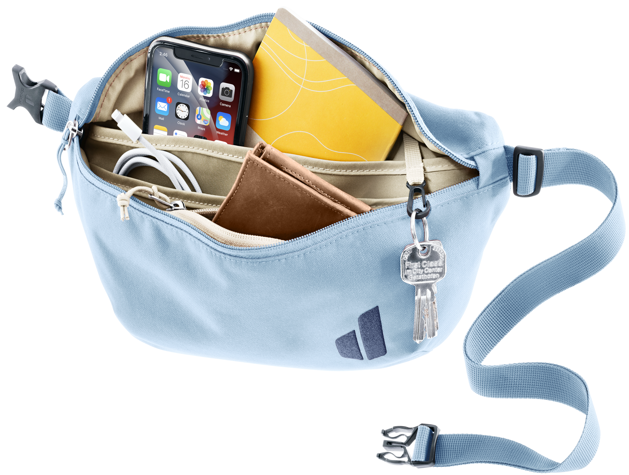 deuter Umhängetasche »AVENGO ORGANIZER« sportlicher Stil, für Jugendliche, mit verstellbarem Bauchgurt