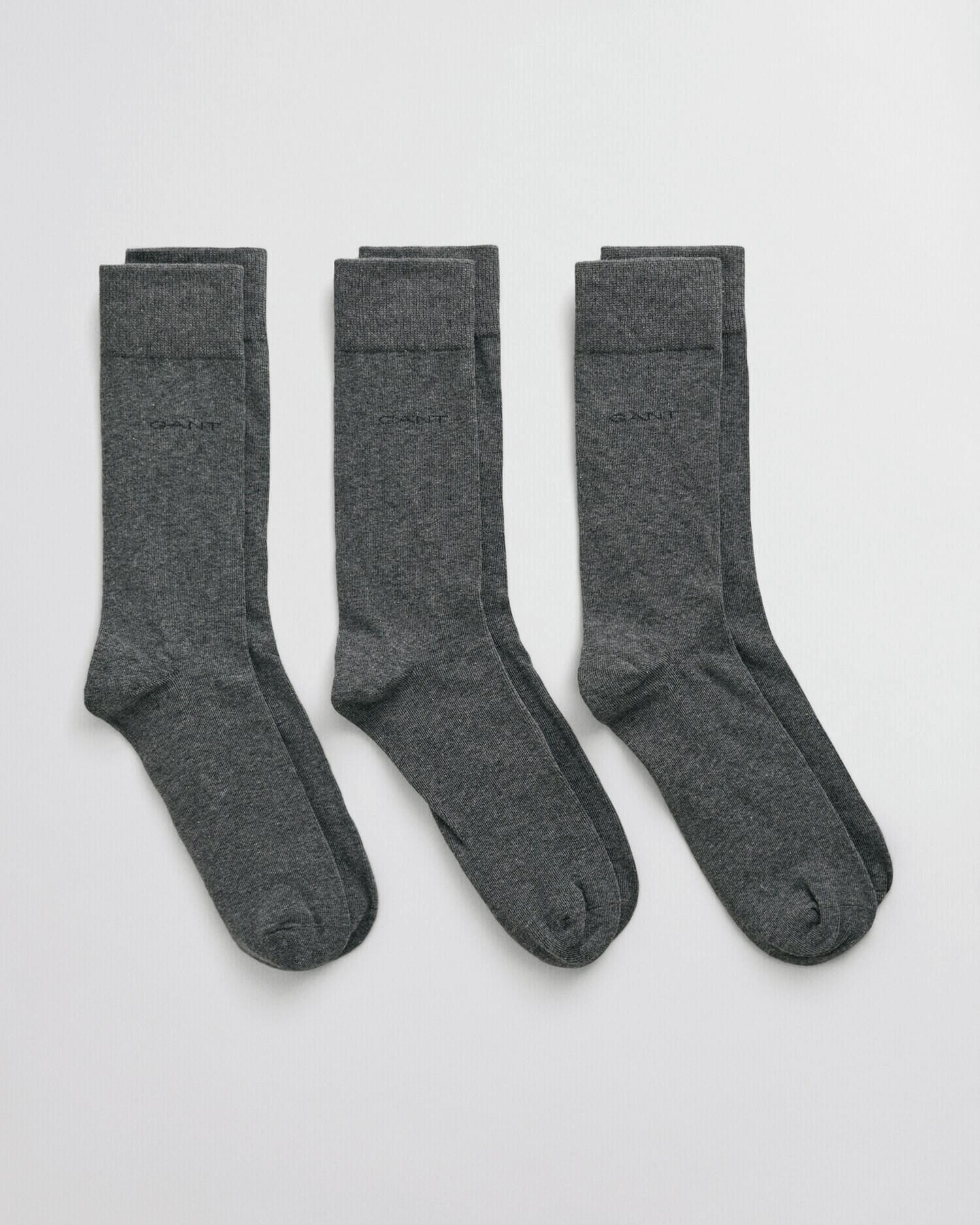 Gant Basicsocken »SOFT COTTON SOCKS 3-PACK« Packung, 3, 3 Stk. tlg. mit Logodruck am Knöchel
