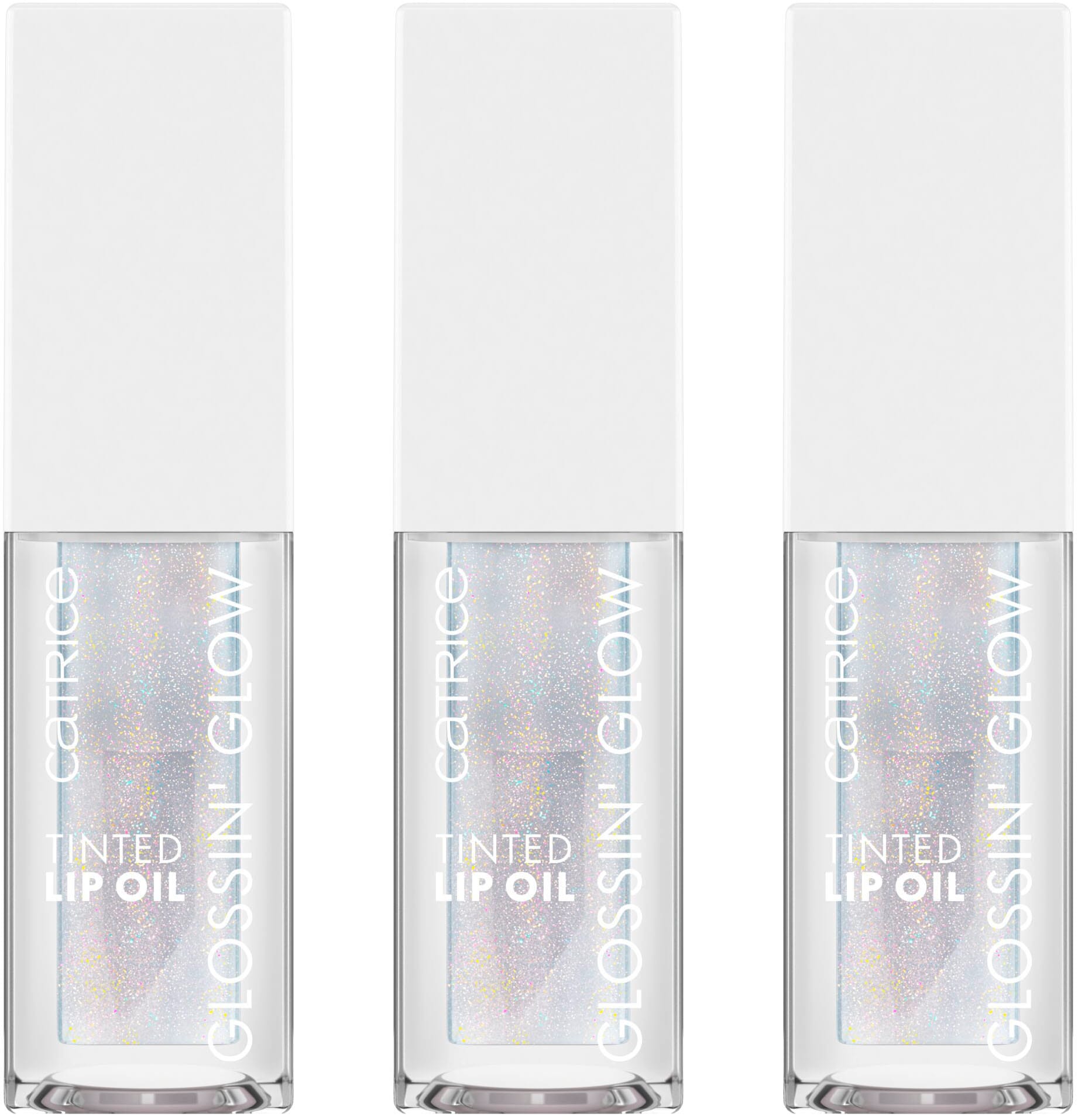 Catrice Lipgloss »Glossin' Glow Tinted Lip Oil«, (Set, 3 tlg.), mit glizerndem, transparentem Finish