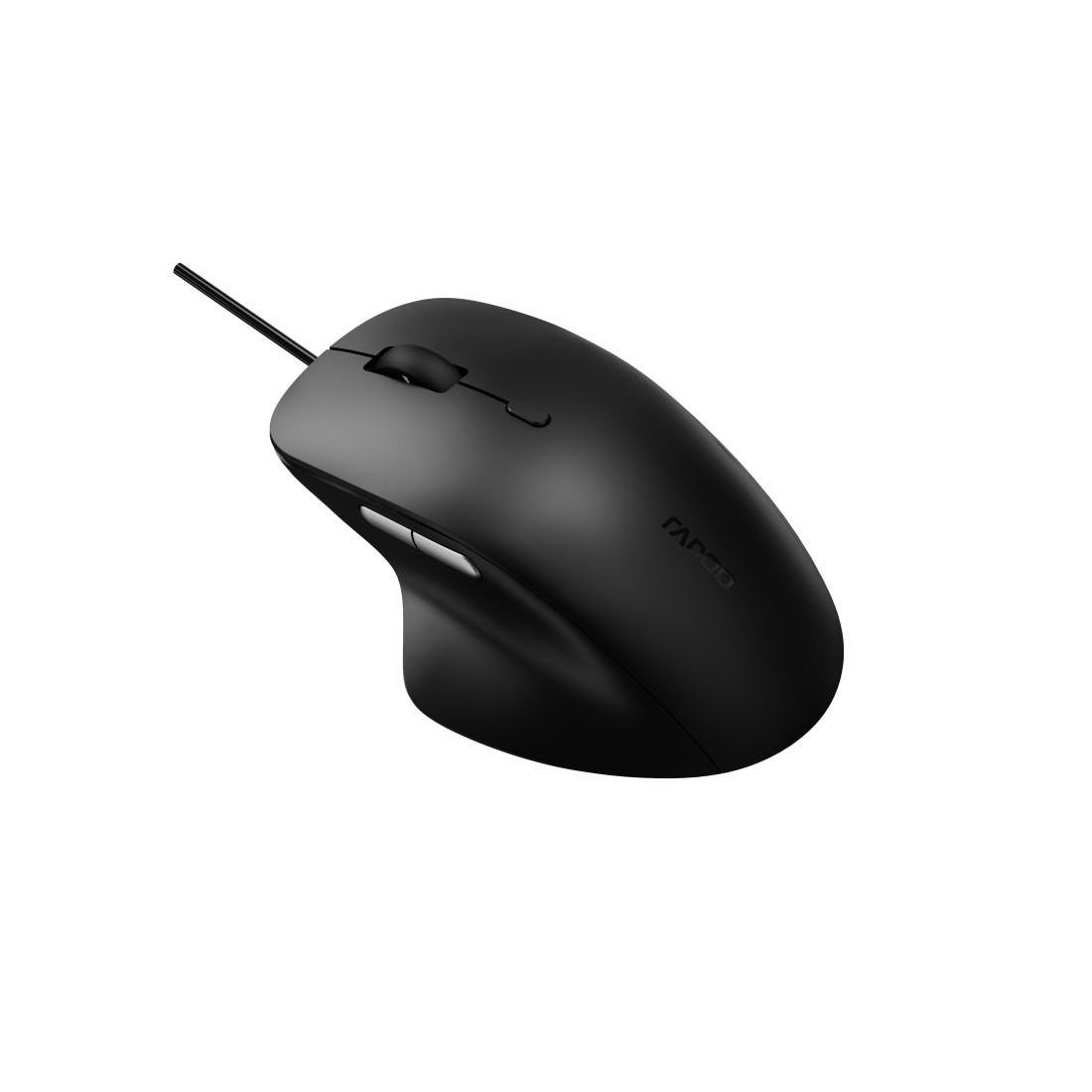 Rapoo ergonomische Maus »N500, Kabelgebundene ergonomische optische Maus«, kabelgebunden