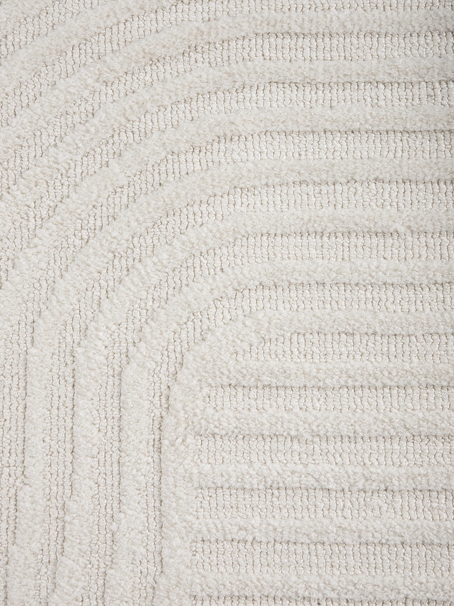 carpetfine Teppich »Holly Zen 3«, rund, 12 mm Höhe, Hoch-Tief-Effekt, geometrisch, Zeitloses Design, dekoratives Highlight