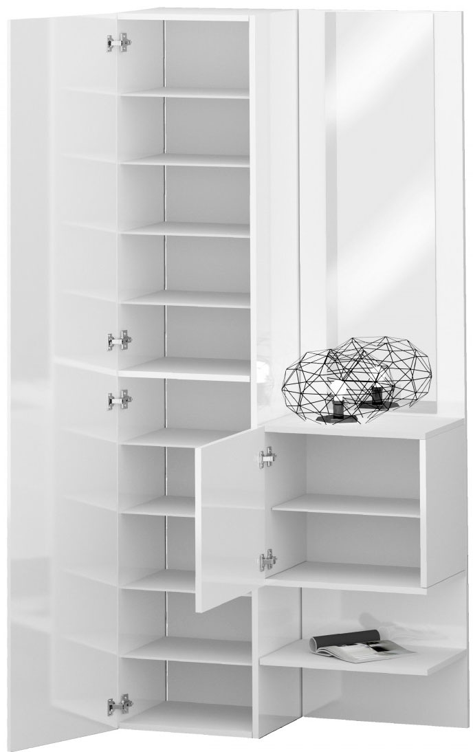Tecnos Garderoben-Set Schuhfach »Kompakt«, 2-er mit Ablage) online set: Schuhschrank,kleiner Spiegel St., (2 bei und OTTO großer