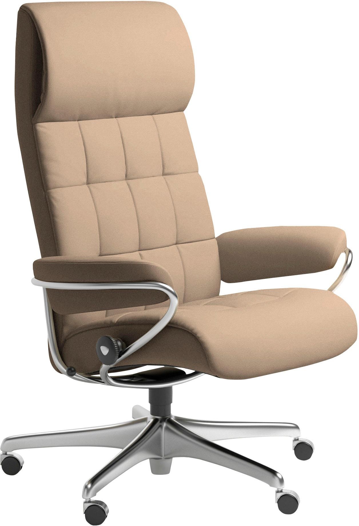 Stressless® Relaxsessel »London«, High Back, mit Home Office Base, Gestell Chrom