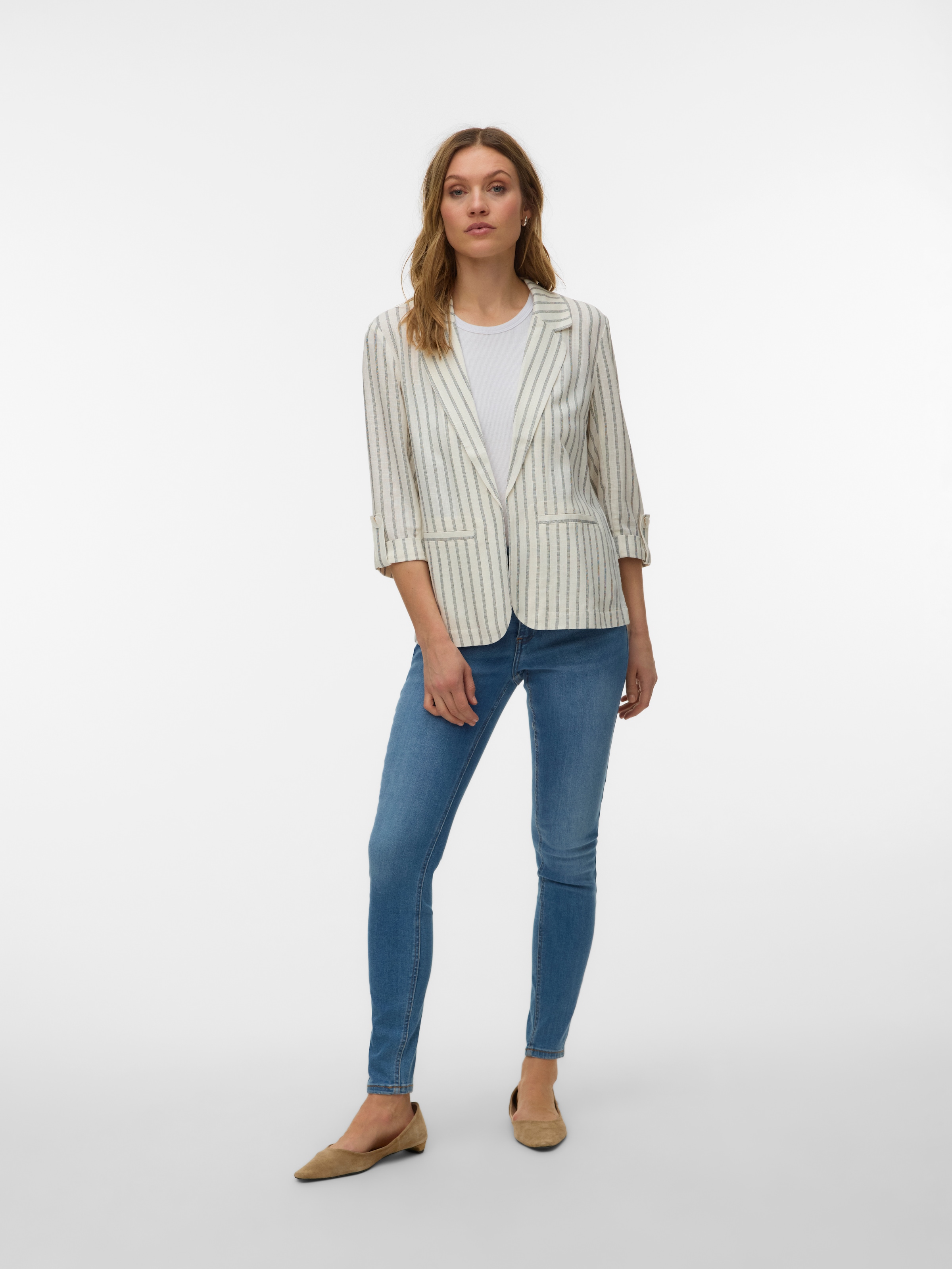 Vero Moda Longblazer »VMROSIE 3/4 LOOSE BLAZER NOOS« Viskosemischung, regular fit, mit Leinen