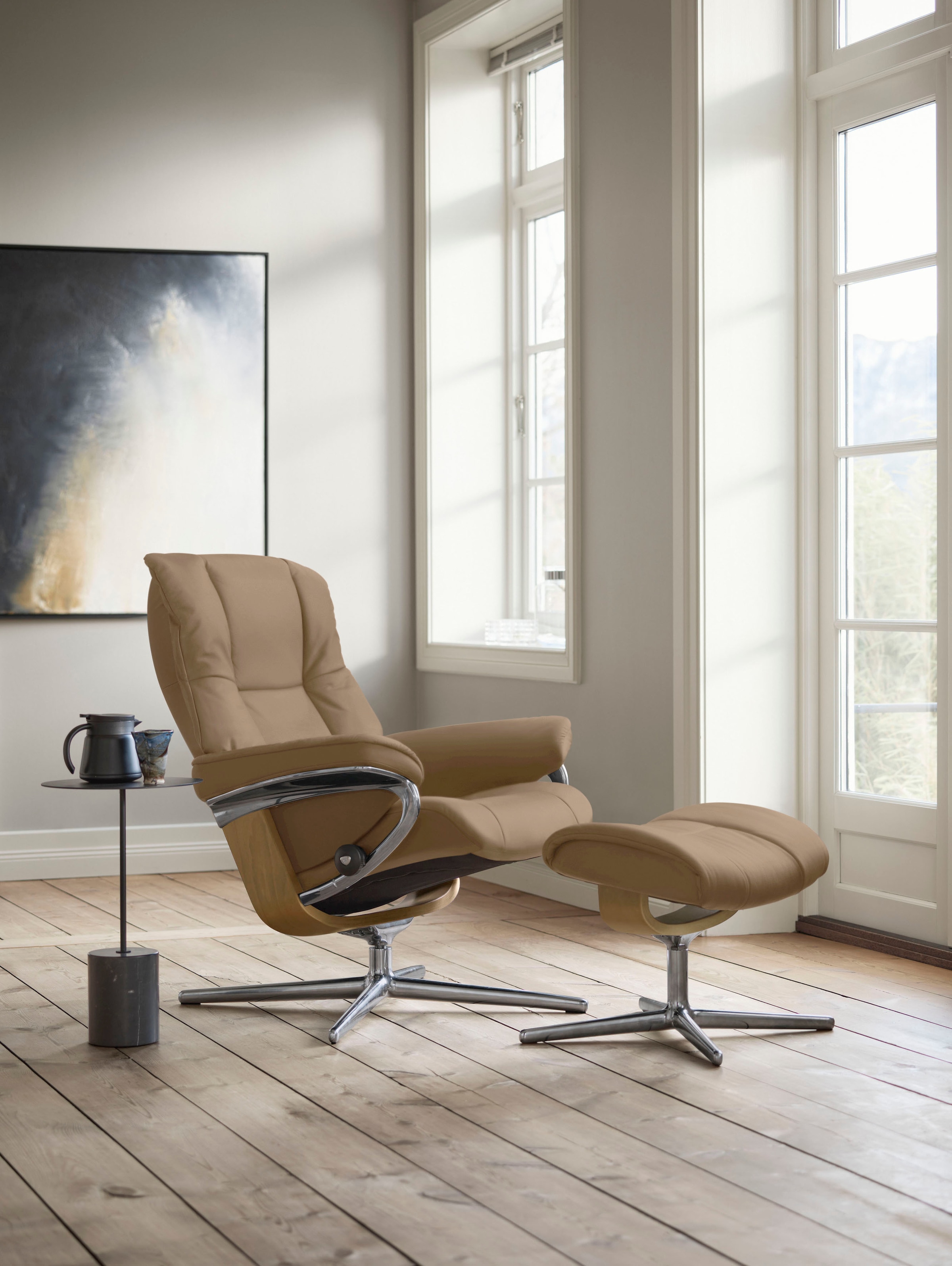 Stressless® Relaxsessel »Mayfair« mit Cross Base, Größe S, M & L, Holzakzent Eiche